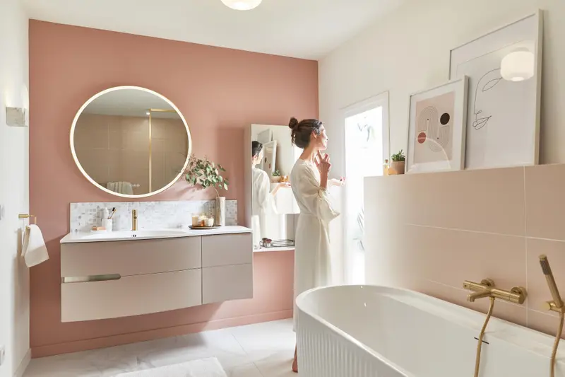 salle de bain décoration rose poudré salle de bain décoration rose poudré