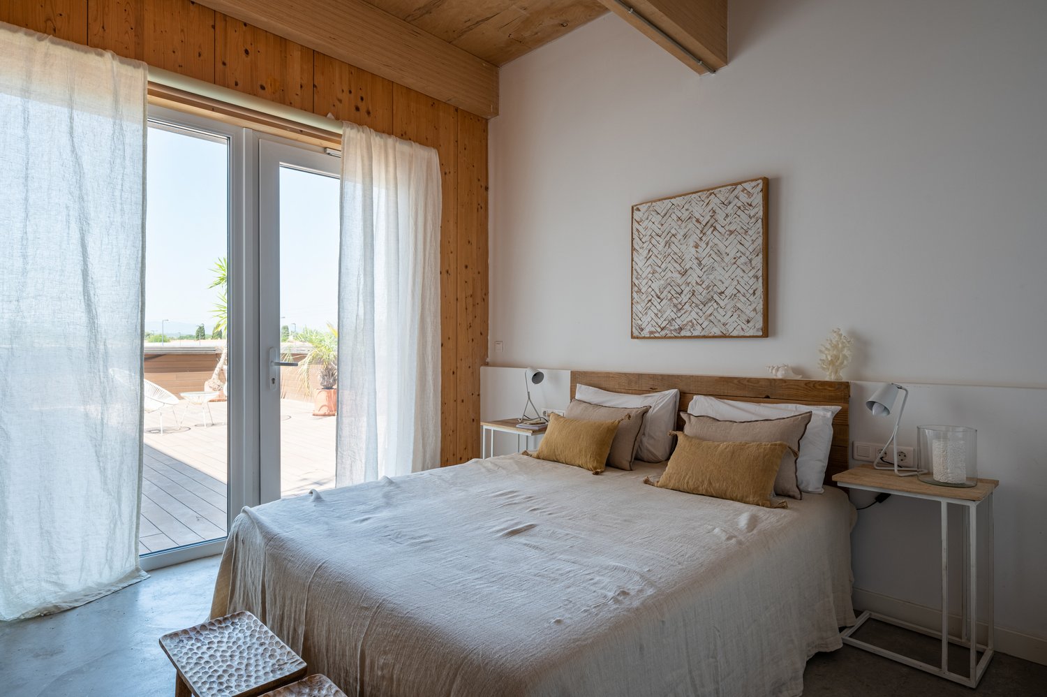 chambre mur bois