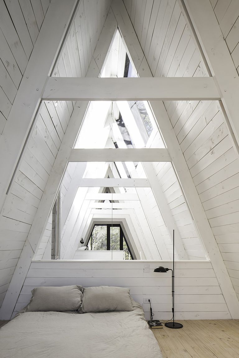 chambre maison A-Frame