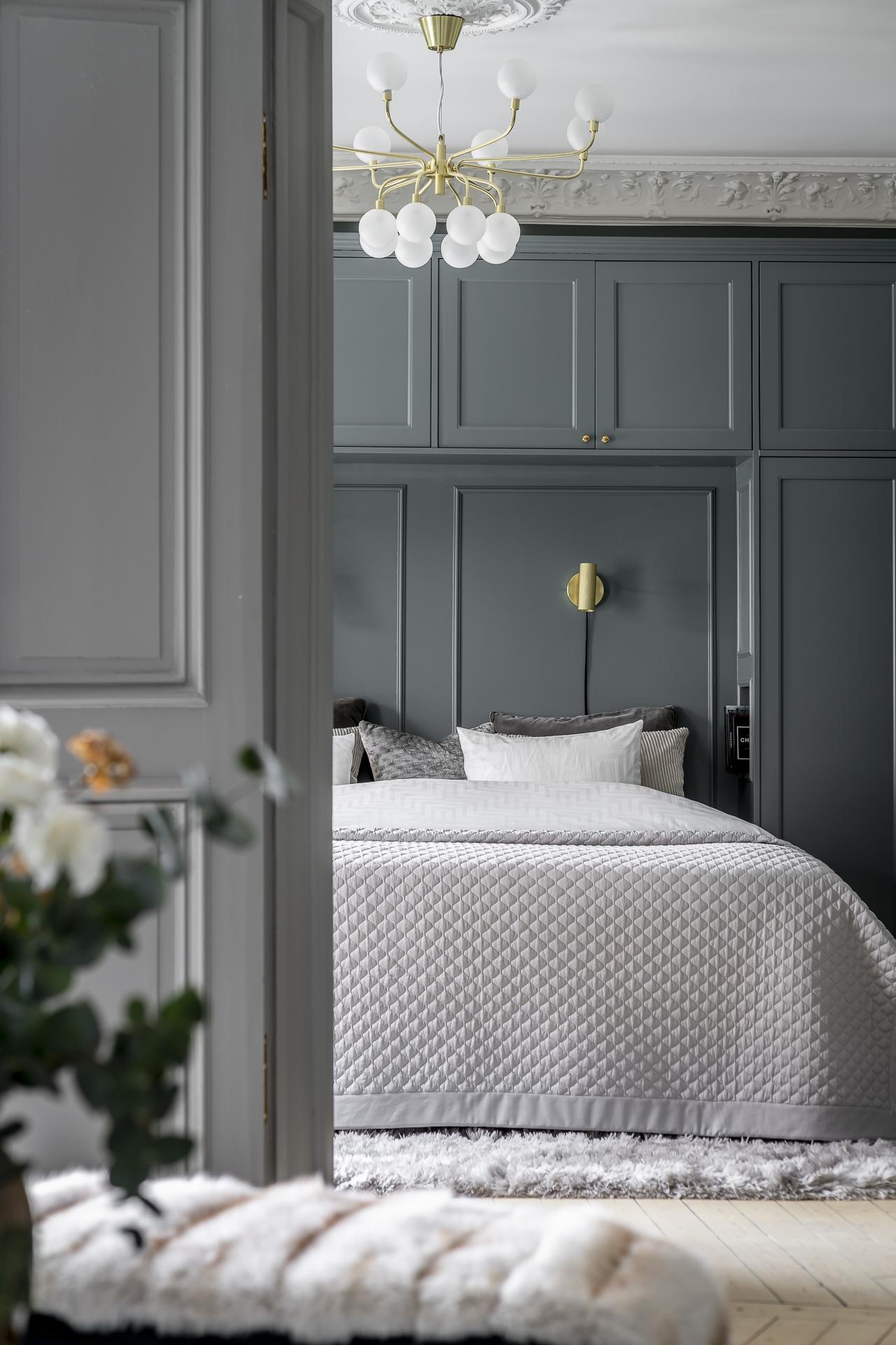 chambre grise avec moulures décoration scandinave chambre grise avec moulures décoration scandinave