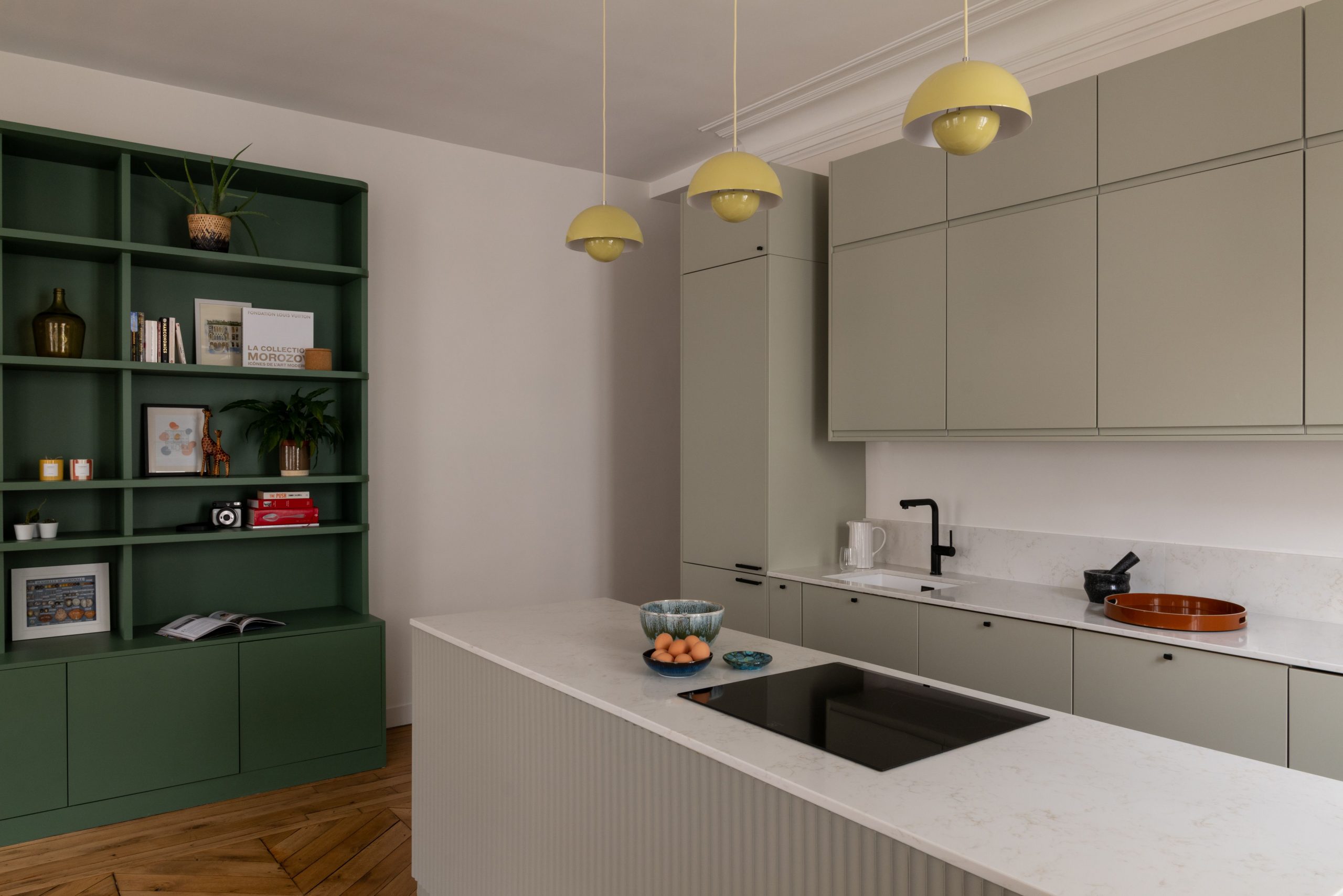 cuisine design ouverte appartement Paris photo ©Agathe Tissier cuisine design ouverte appartement Paris photo ©Agathe Tissier