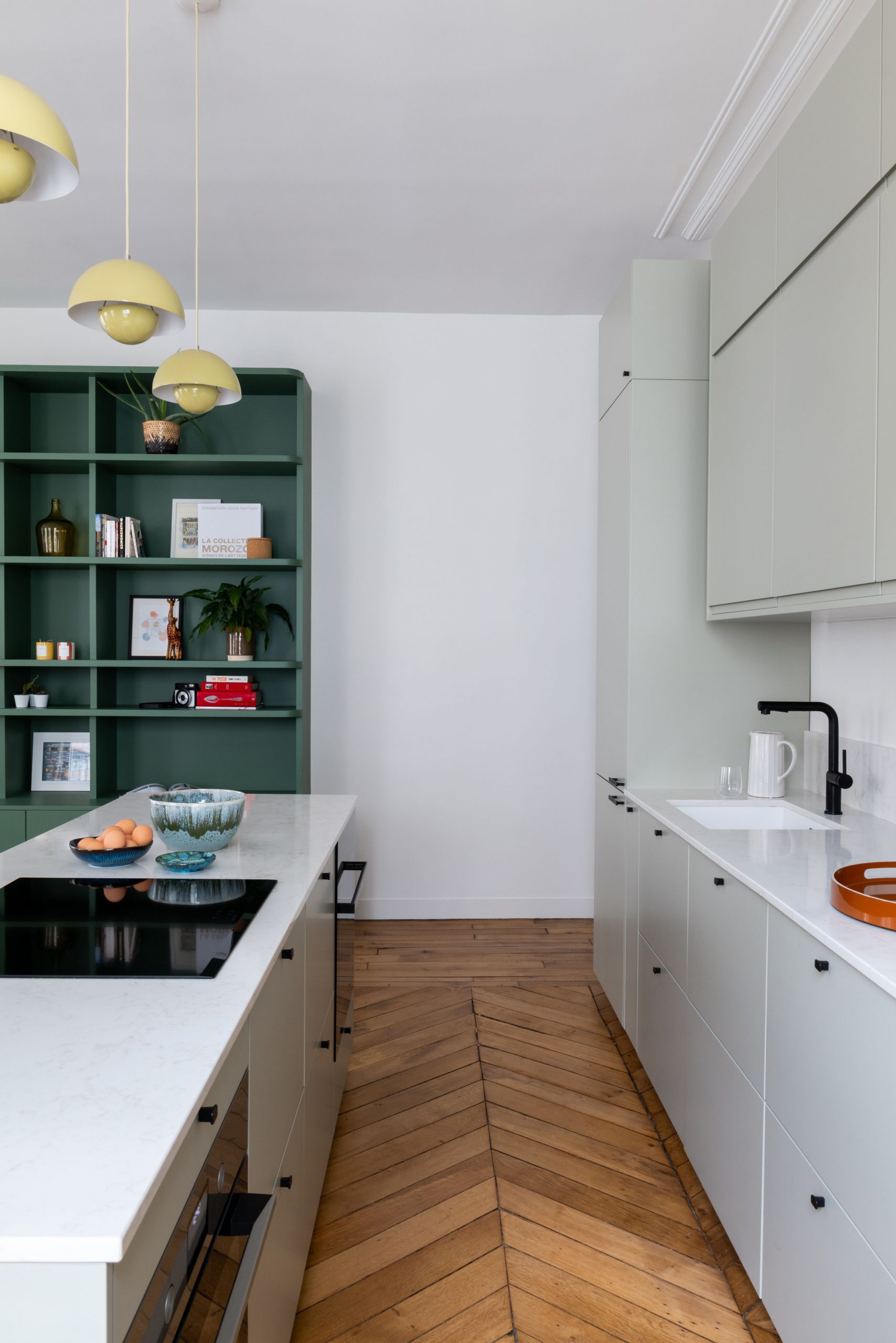 cuisine design ouverte appartement Paris photo ©Agathe Tissier cuisine design ouverte appartement Paris photo ©Agathe Tissier