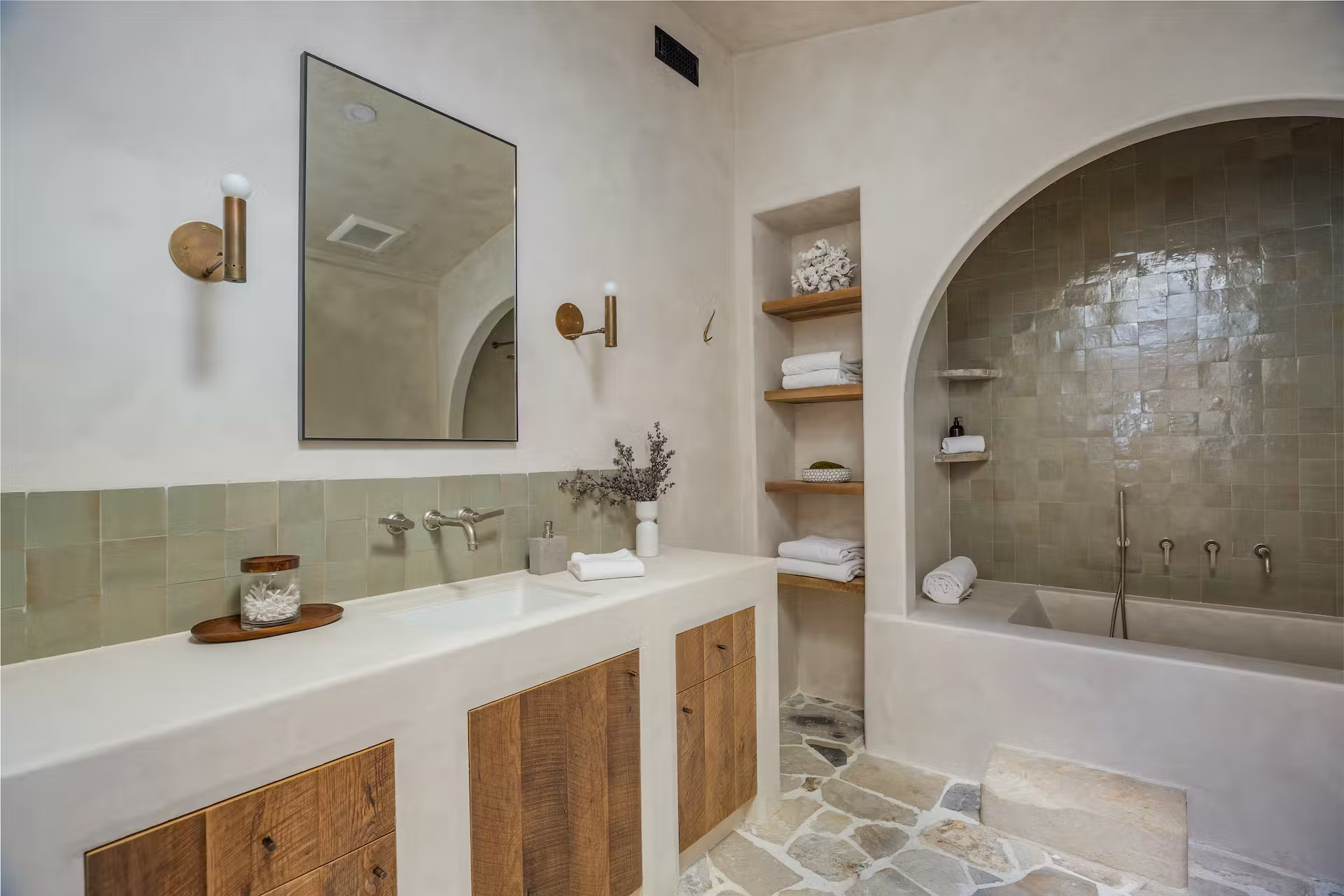 salle de bain avec zelliges vertes salle de bain avec zelliges vertes