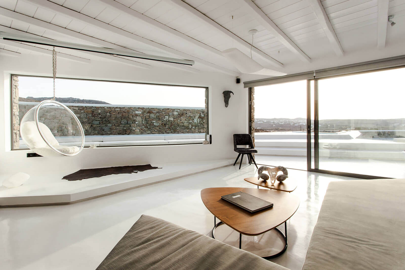 salon design maison avec piscine Mykonos salon design maison avec piscine Mykonos