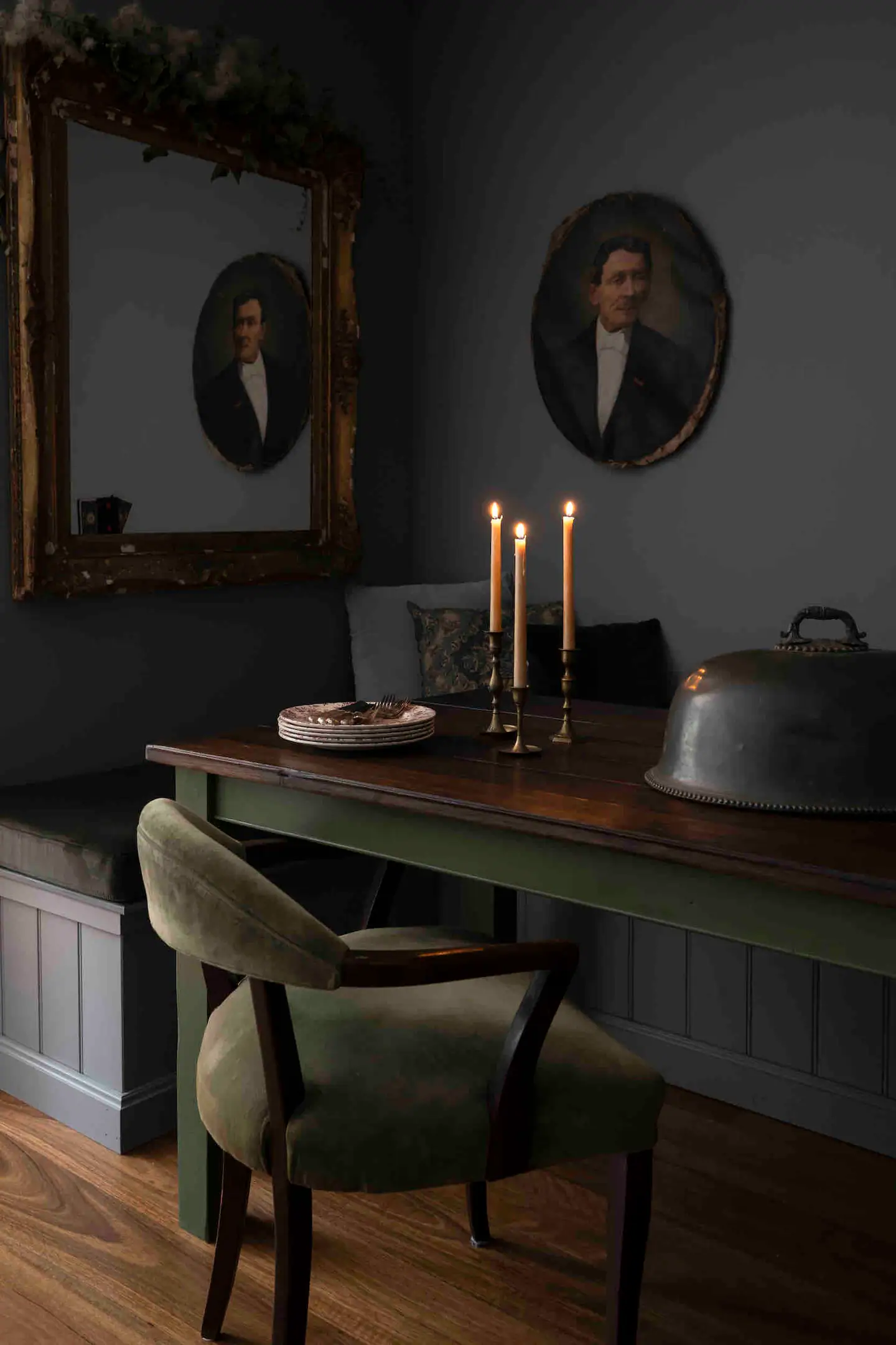 salle à manger décoration vintage