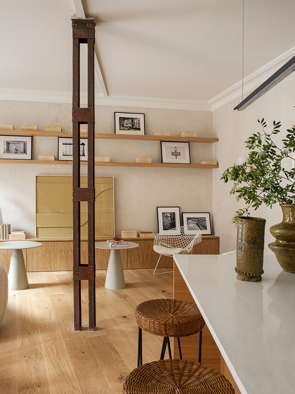 salon avec poutre métallique appartement design salon avec poutre métallique appartement design