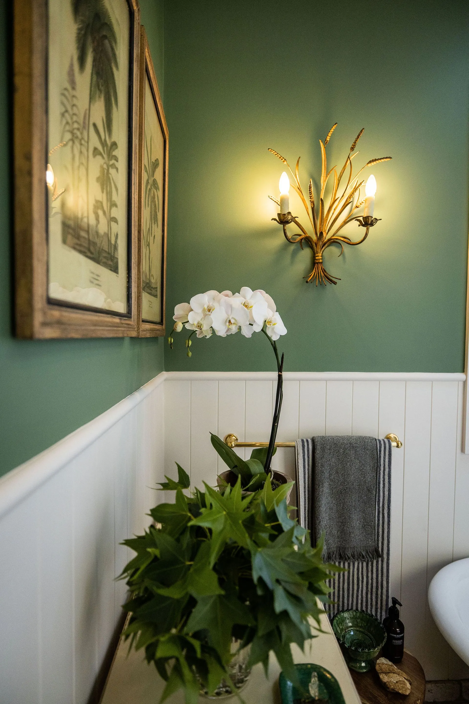 salle de bain verte salle de bain verte