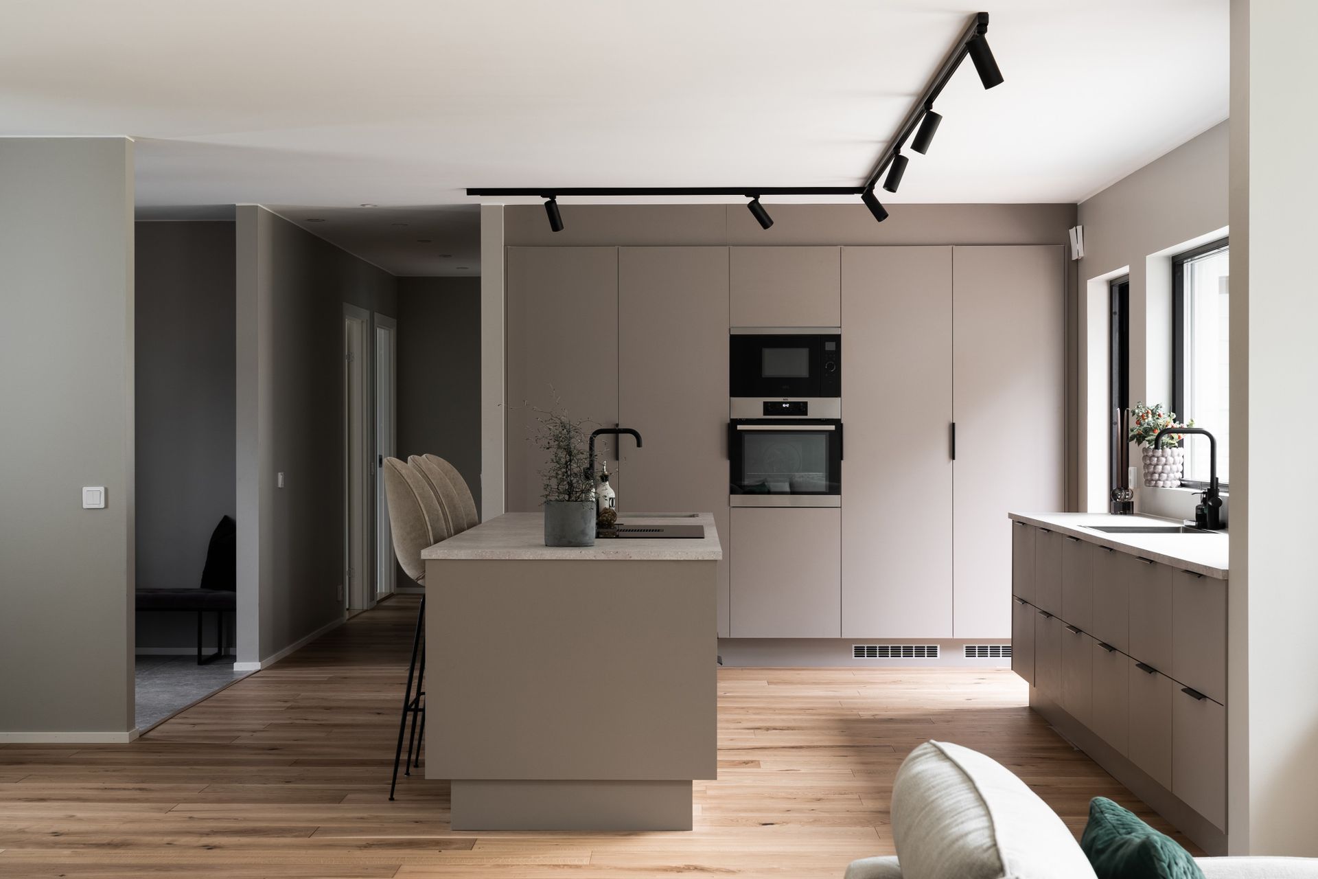 cuisine ouverte grise décoration design cuisine ouverte grise décoration design