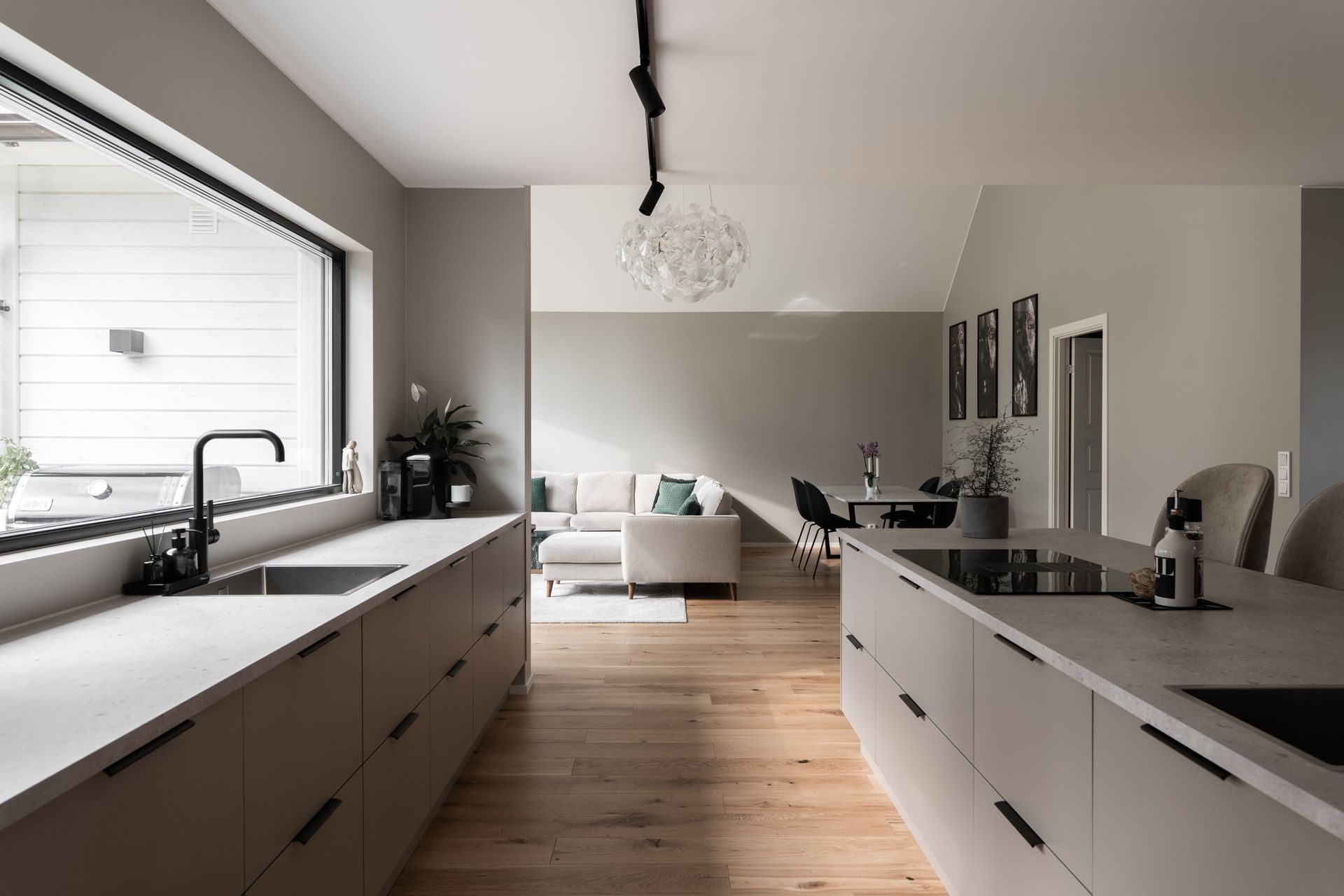 cuisine ouverte grise décoration design cuisine ouverte grise décoration design