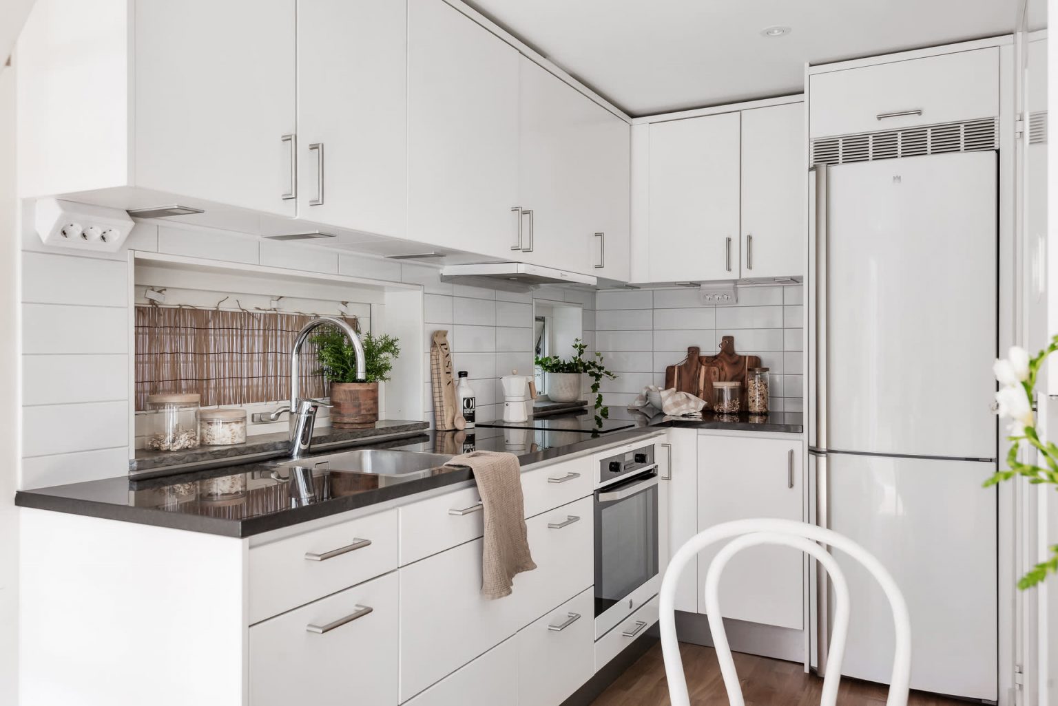 cuisine blanche design en L