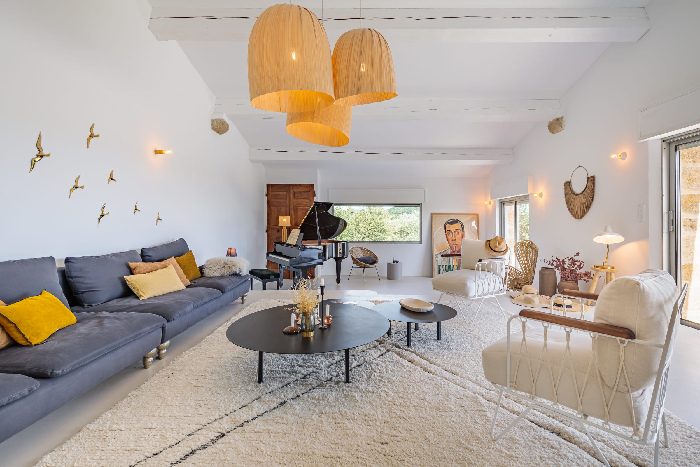 salon maison en pierres Provence décoration contemporaine salon maison en pierres Provence décoration contemporaine
