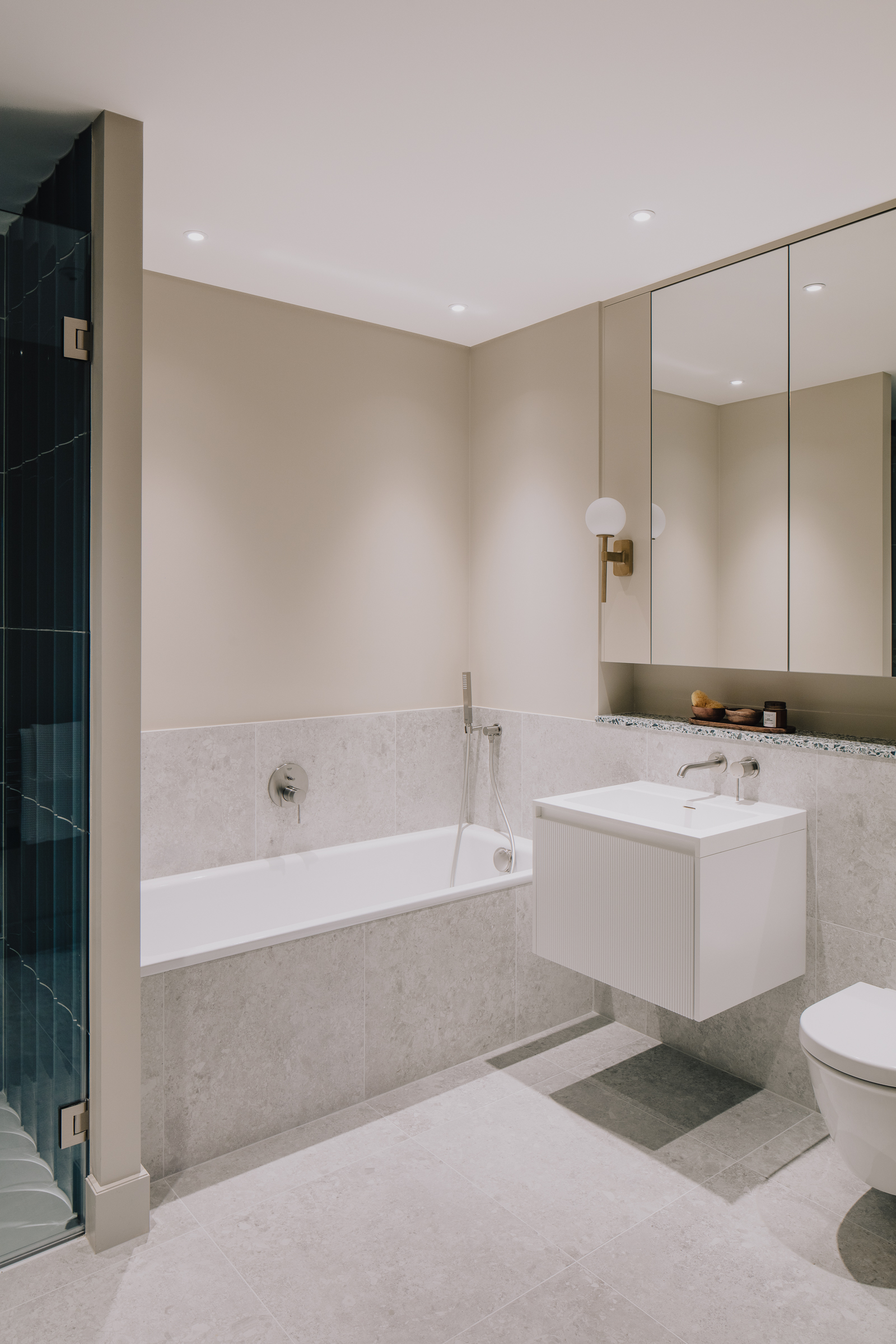 salle de bain beige