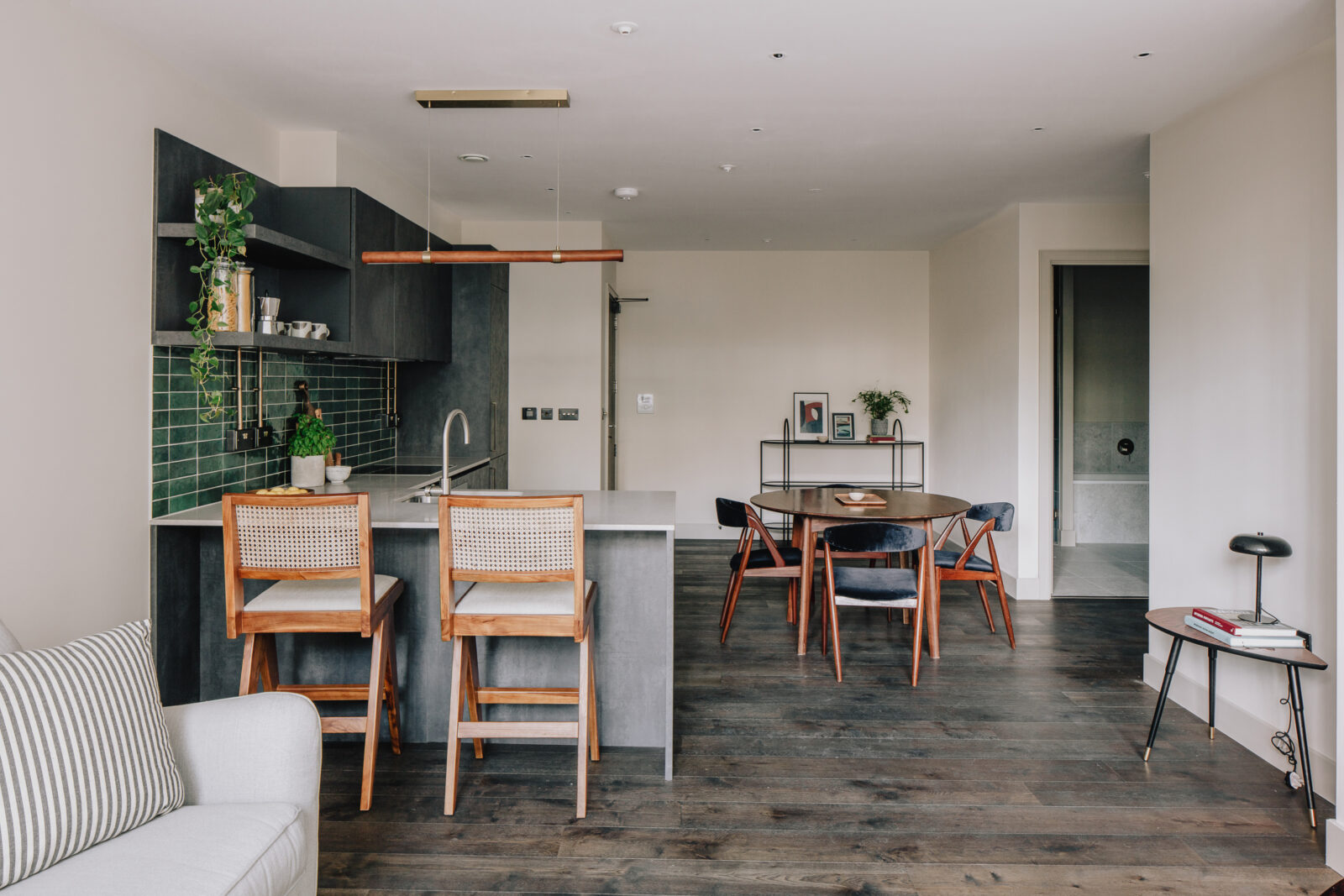 cuisine et salon loft 70m2