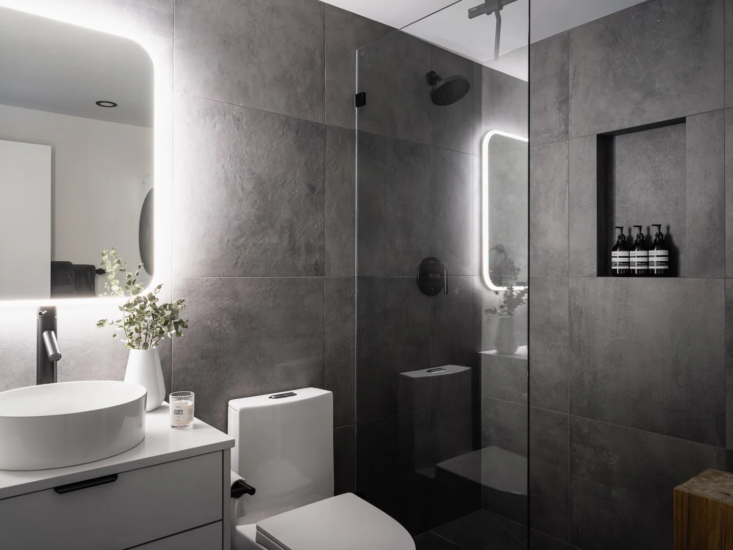 salle de bain grise décoration design salle de bain grise décoration design