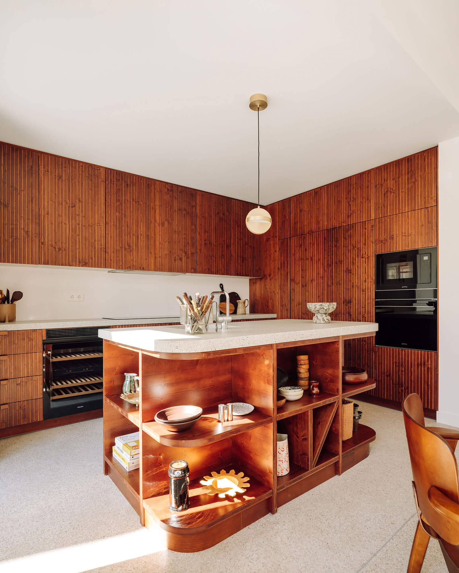 cuisine en bois avec îlot cuisine en bois avec îlot