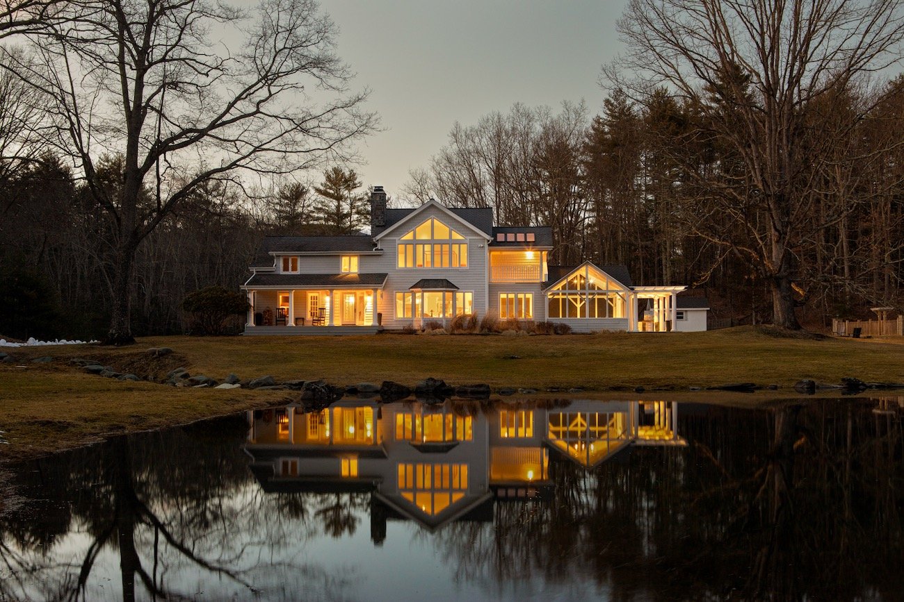 maison en bois avec étang Hudson Valley maison en bois avec étang Hudson Valley