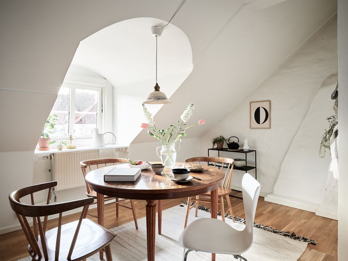 salle à manger mansardée décoration scandinave salle à manger mansardée décoration scandinave