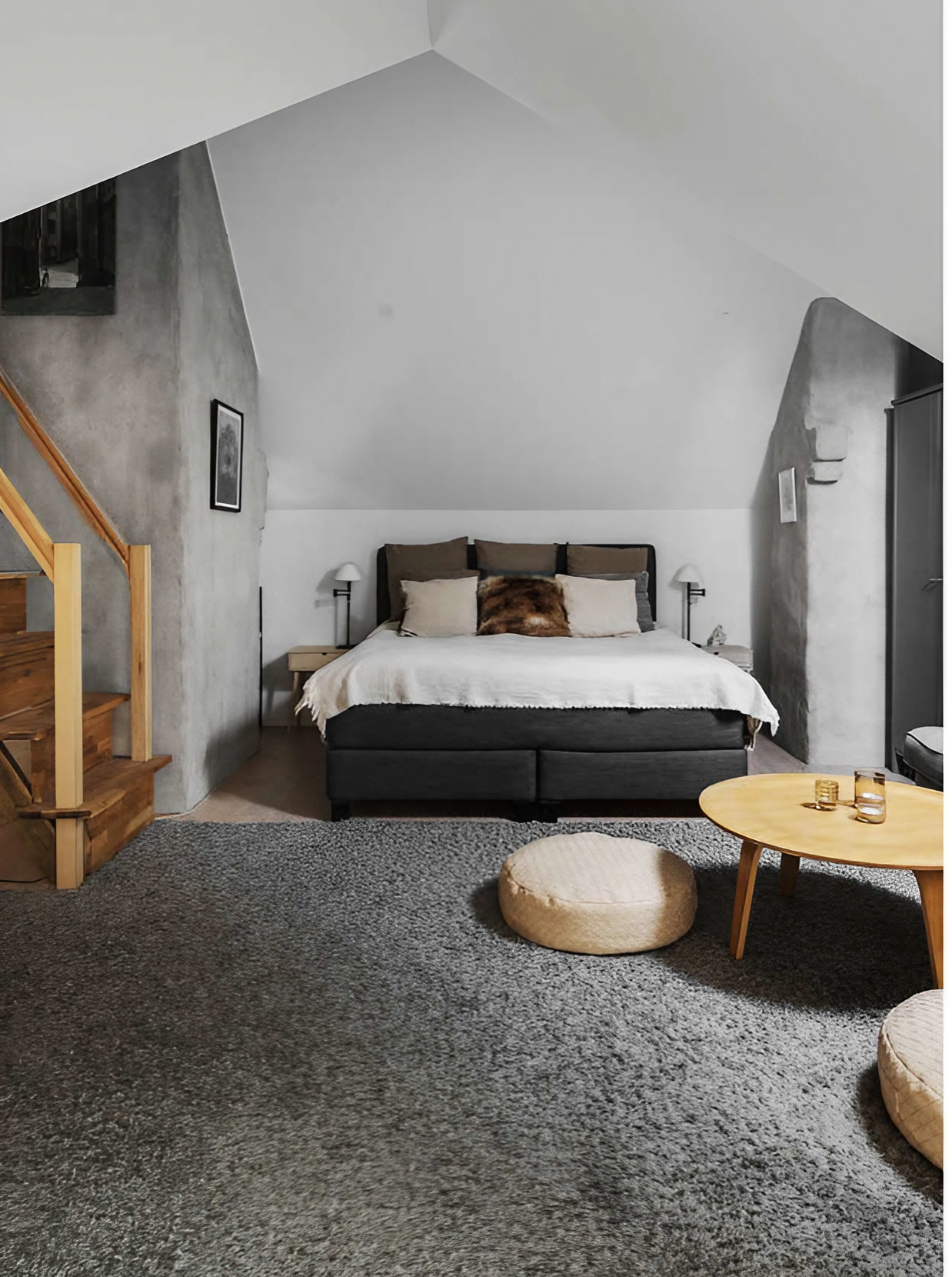 chambre mansardée duplex en gris chambre mansardée duplex en gris