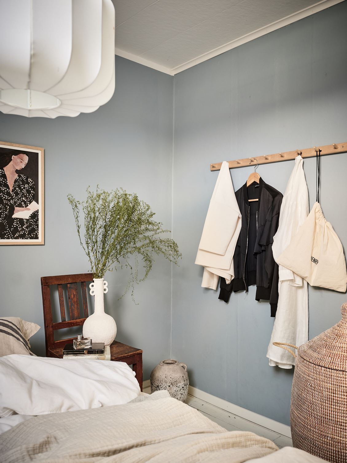 chambre mur bleu décoration scandinave chambre mur bleu décoration scandinave