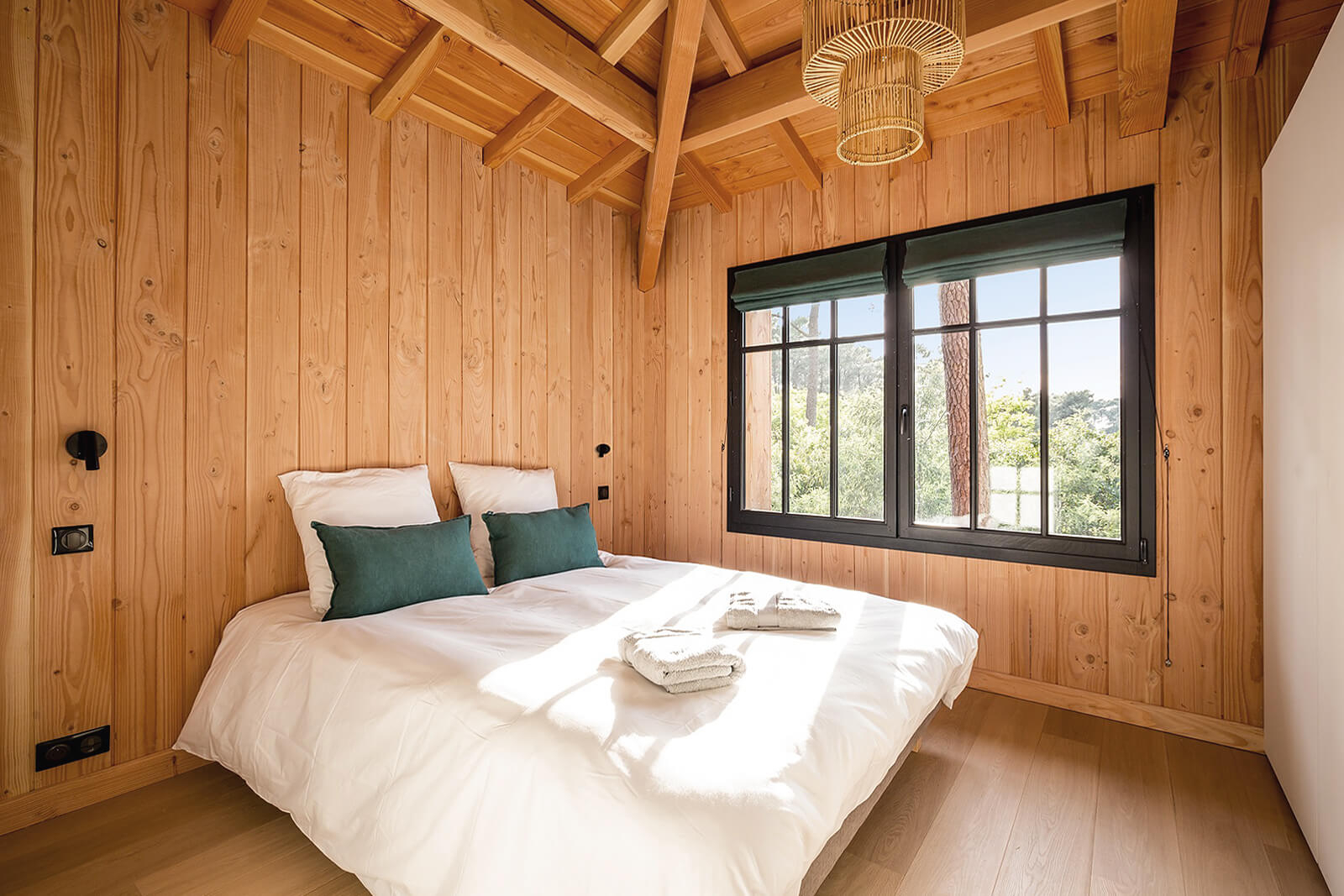 chambre maison en bois Cap Ferret chambre maison en bois Cap Ferret
