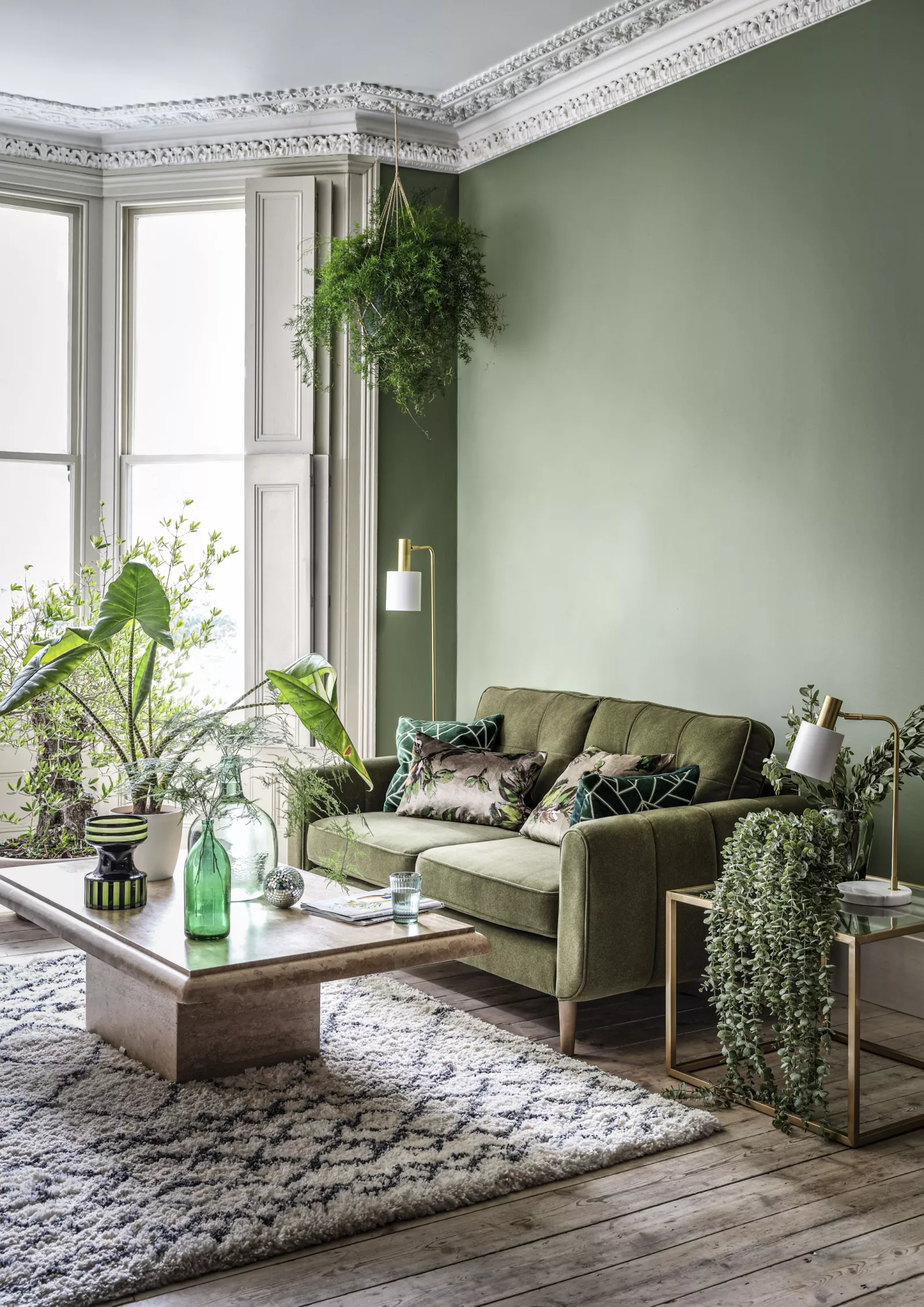 salon murs verts avec moulures blanches salon murs verts avec moulures blanches