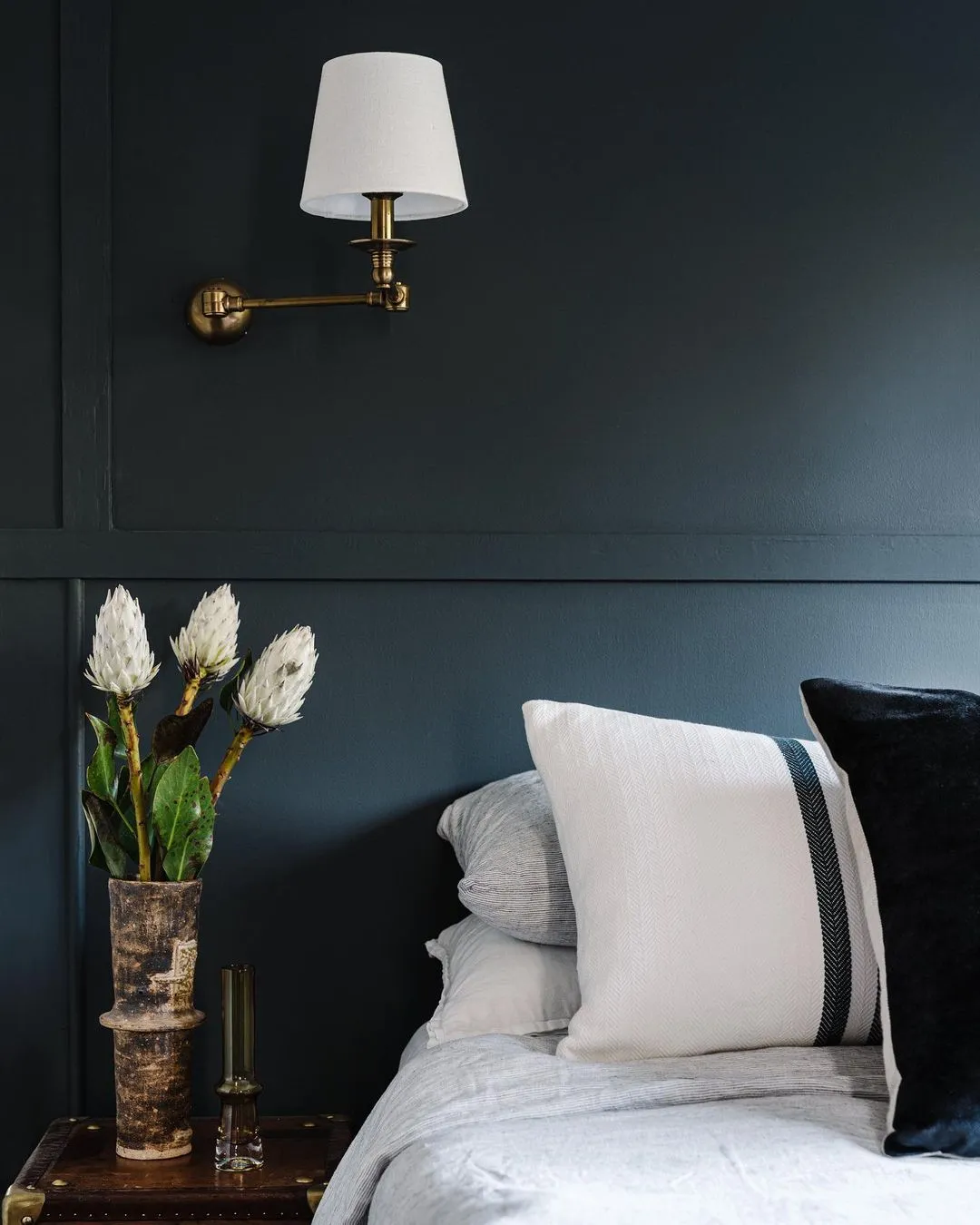 chambre bleue décoration rustique chic maison rénovée chambre bleue décoration rustique chic maison rénovée