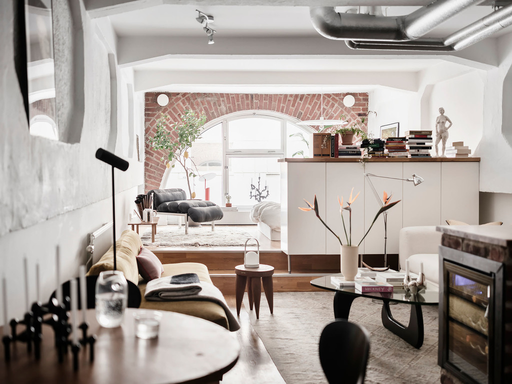 salon appartement 45m2 décoration scandinave