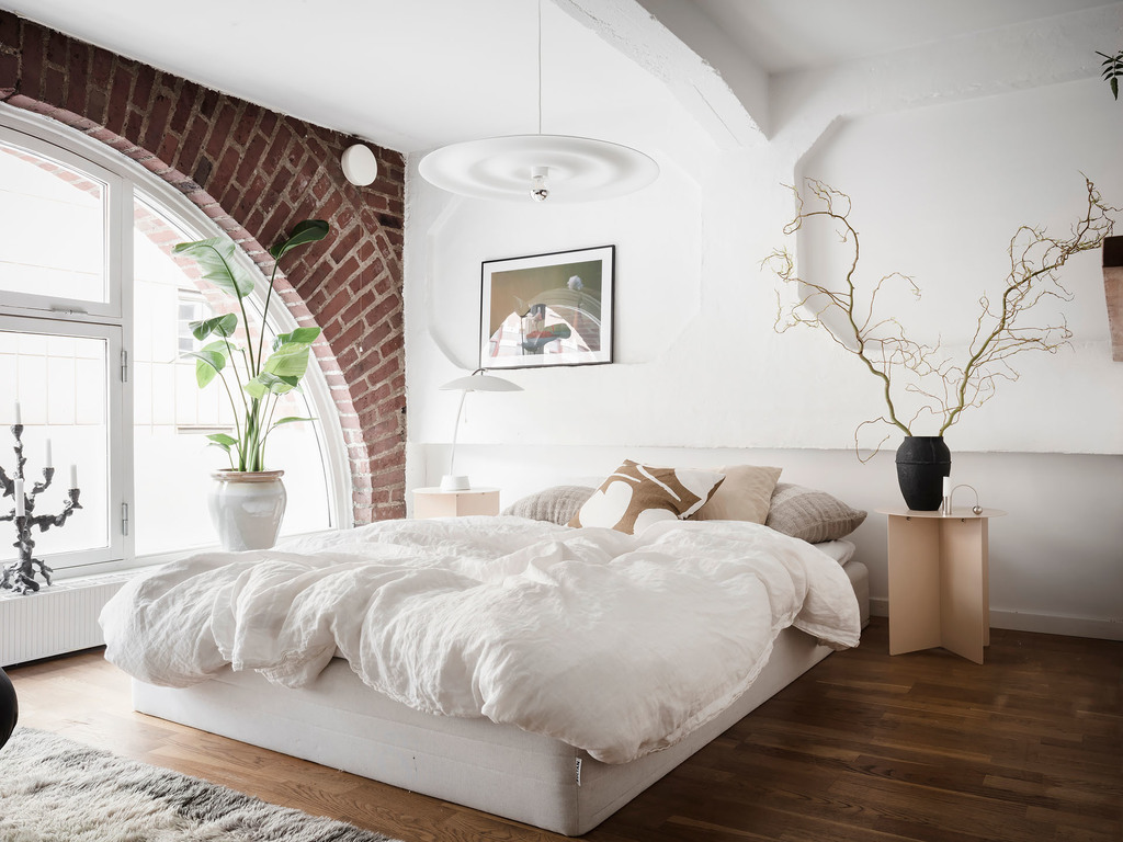 chambre appartement 45m2 décoration scandinave