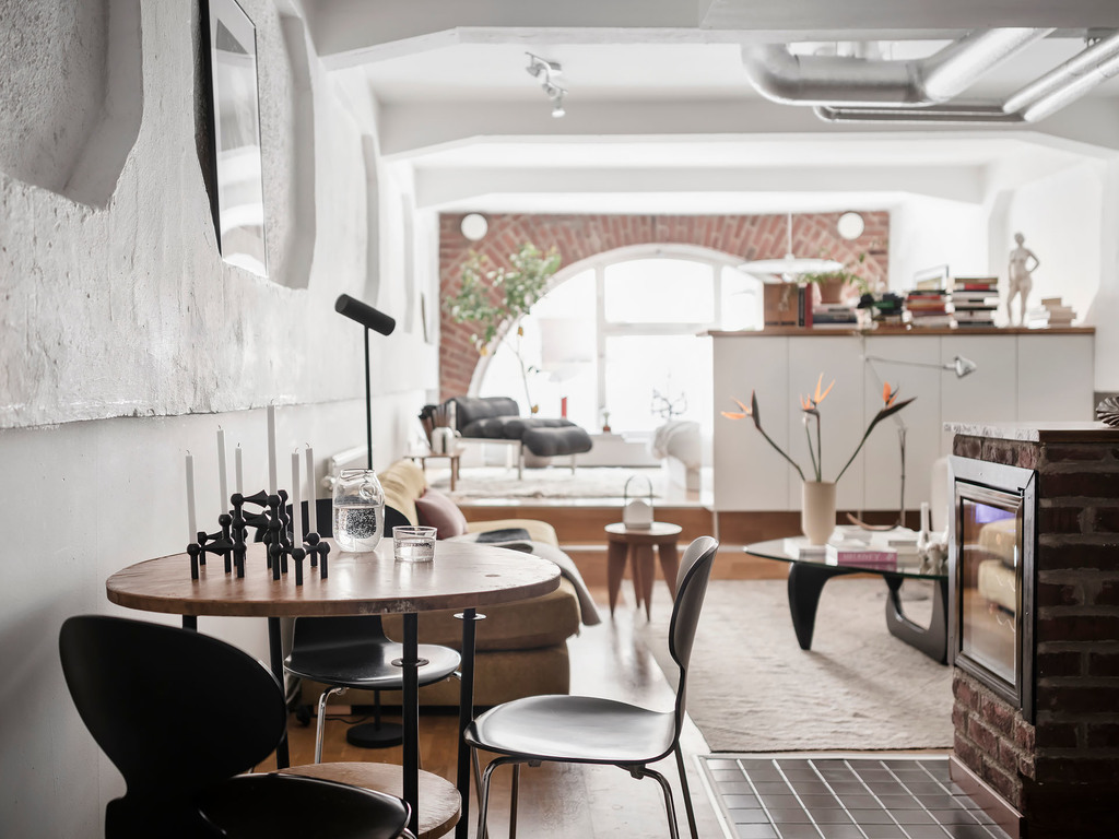 salle à manger appartement 45m2 décoration scandinave