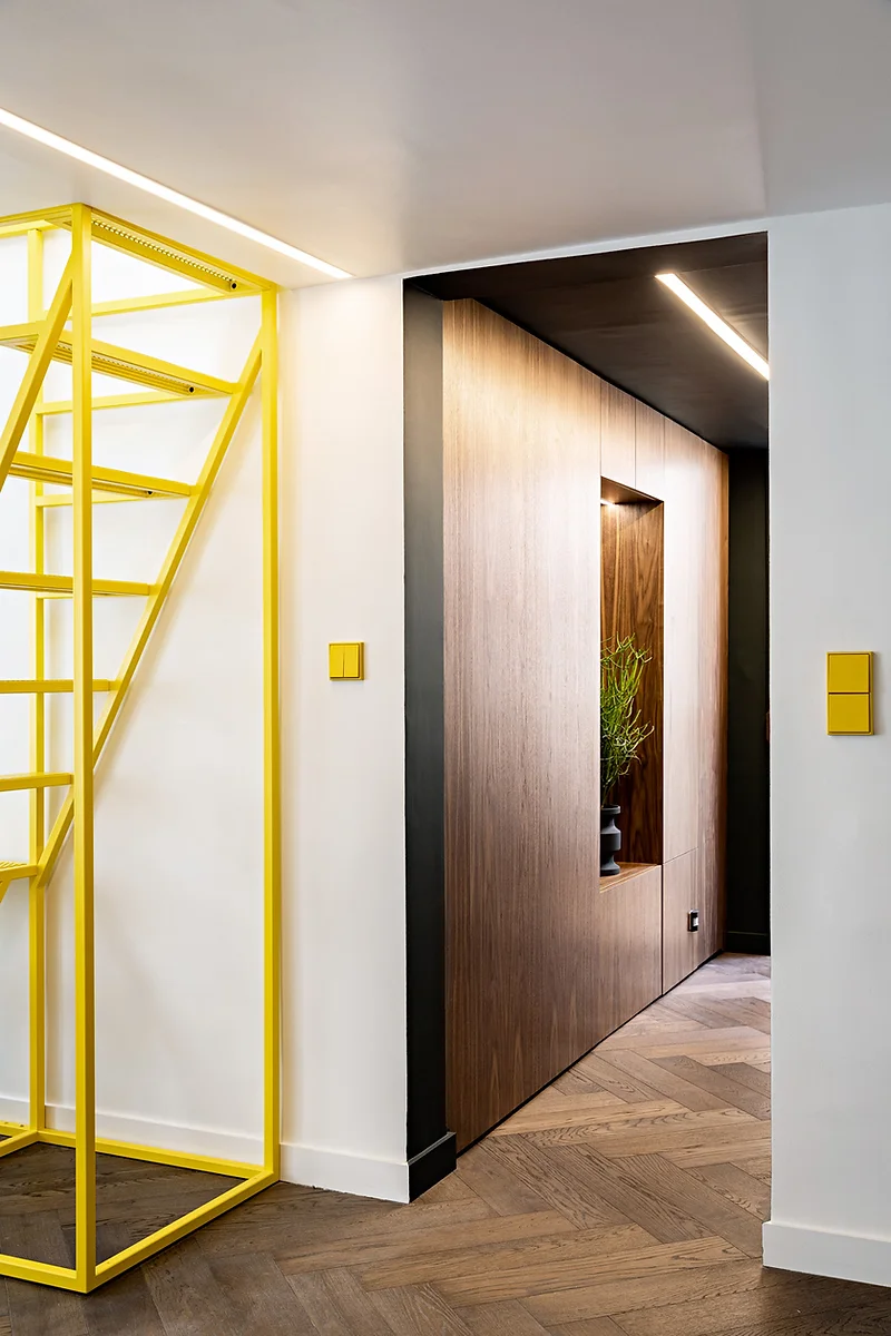 entrée avec placard bois
