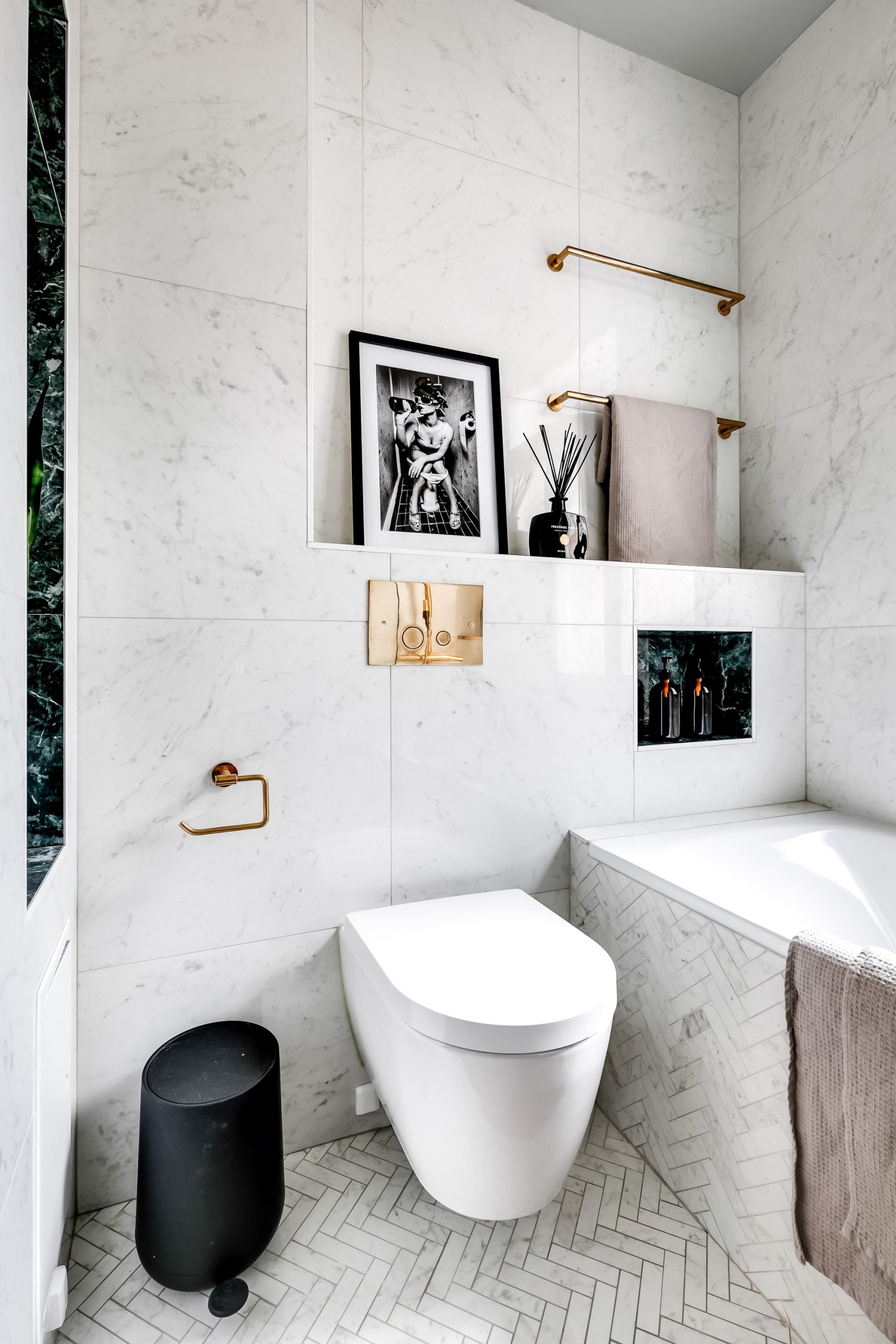 salle de bain marbre