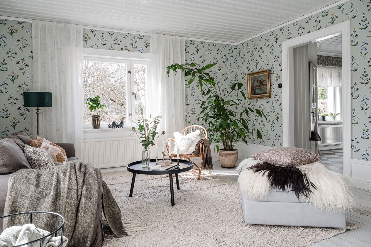 salon papier-peint décoration scandinave salon papier-peint décoration scandinave