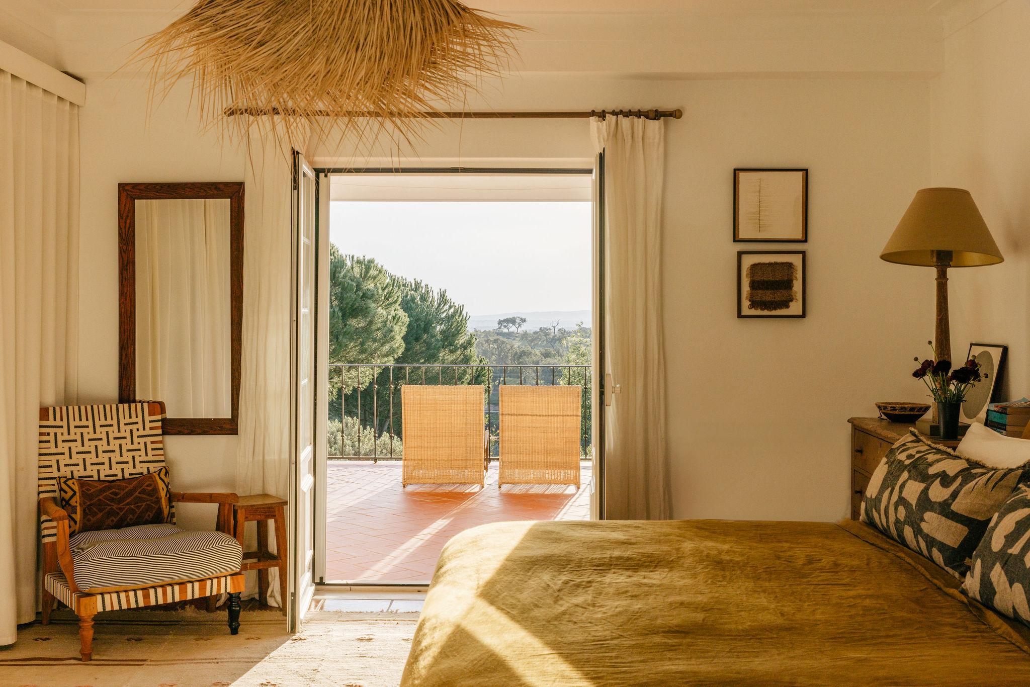 chambre néo rustique