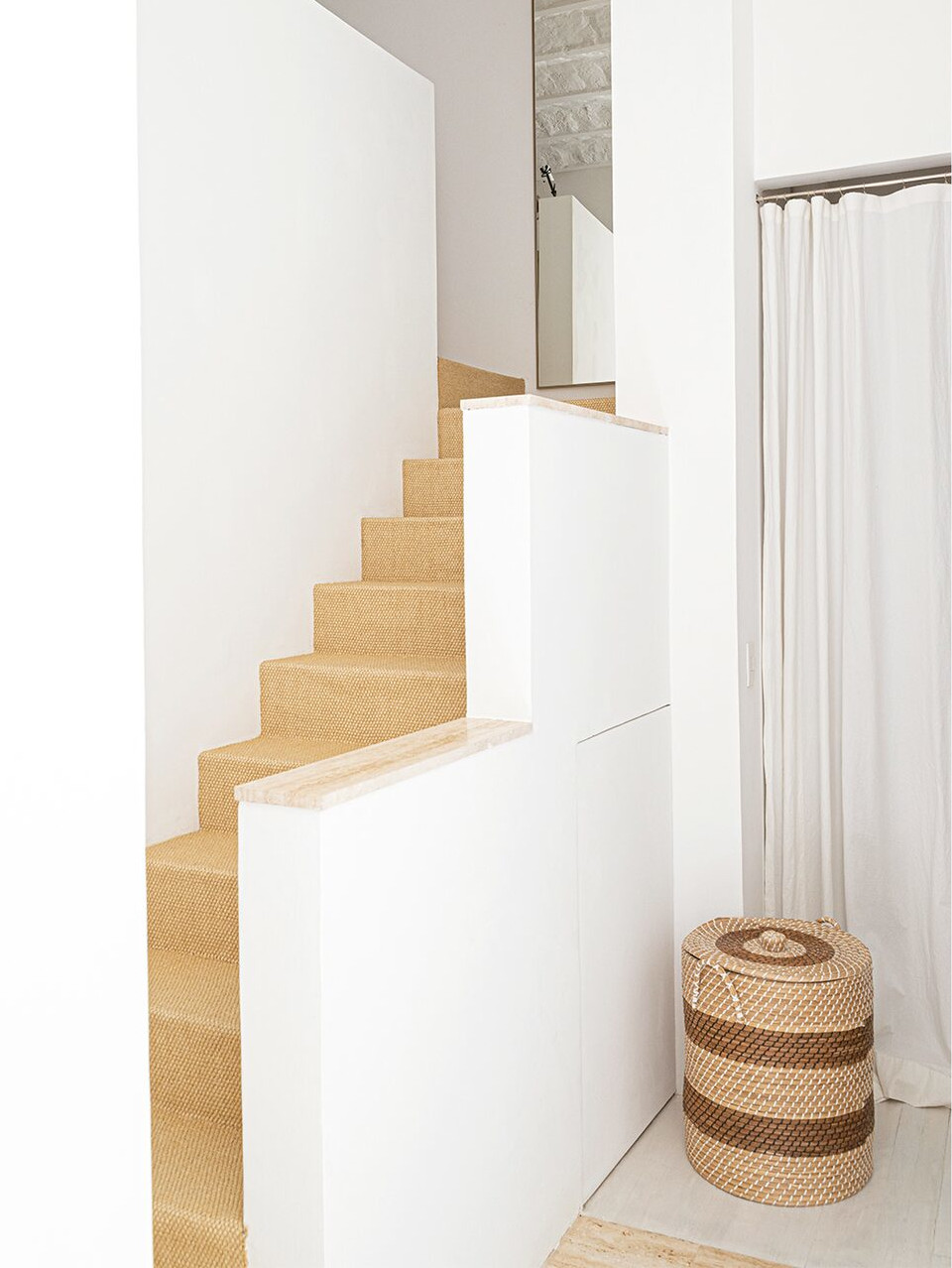 escalier revêtu en sisal escalier revêtu en sisal
