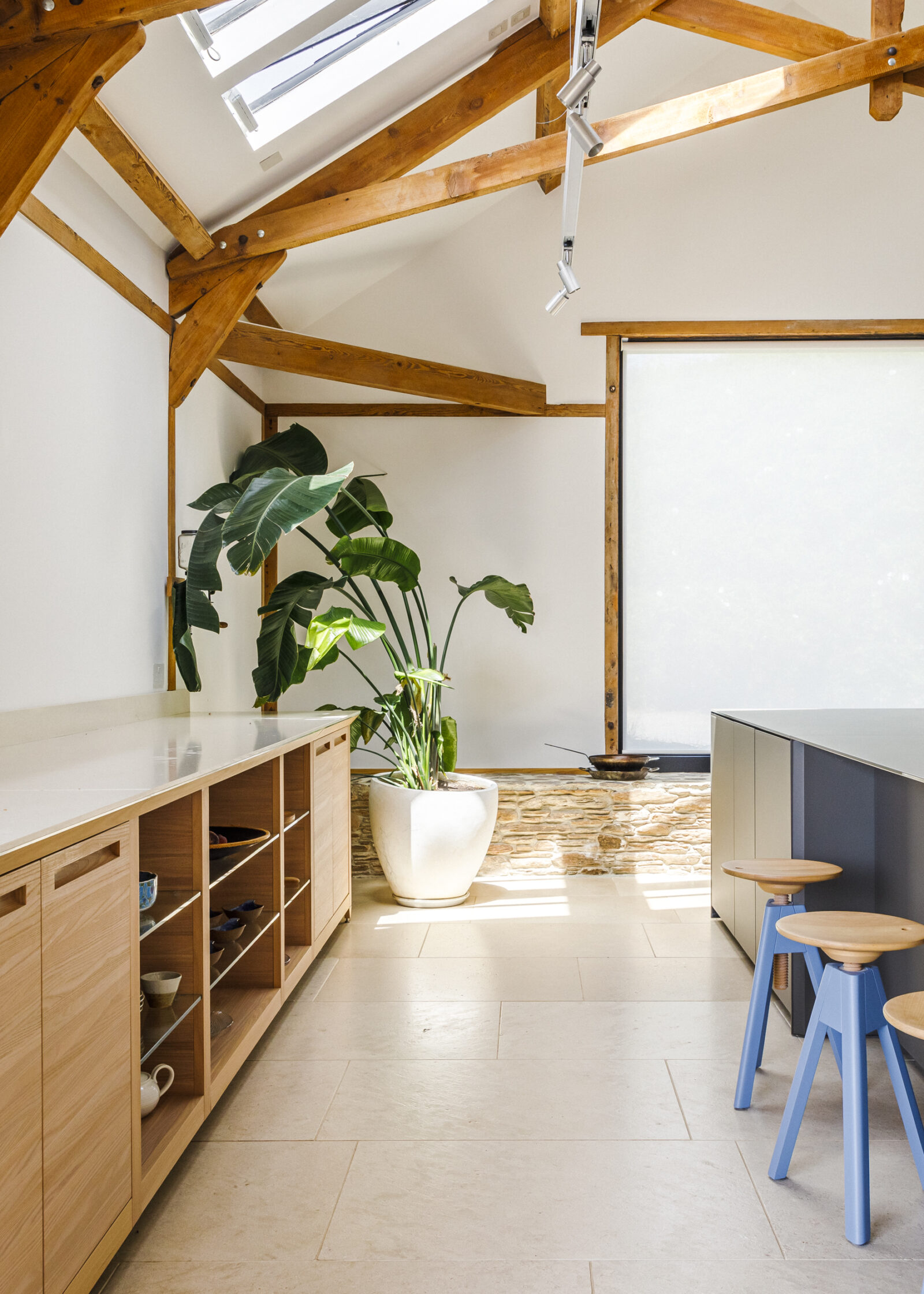 cuisine avec poutres décoration design