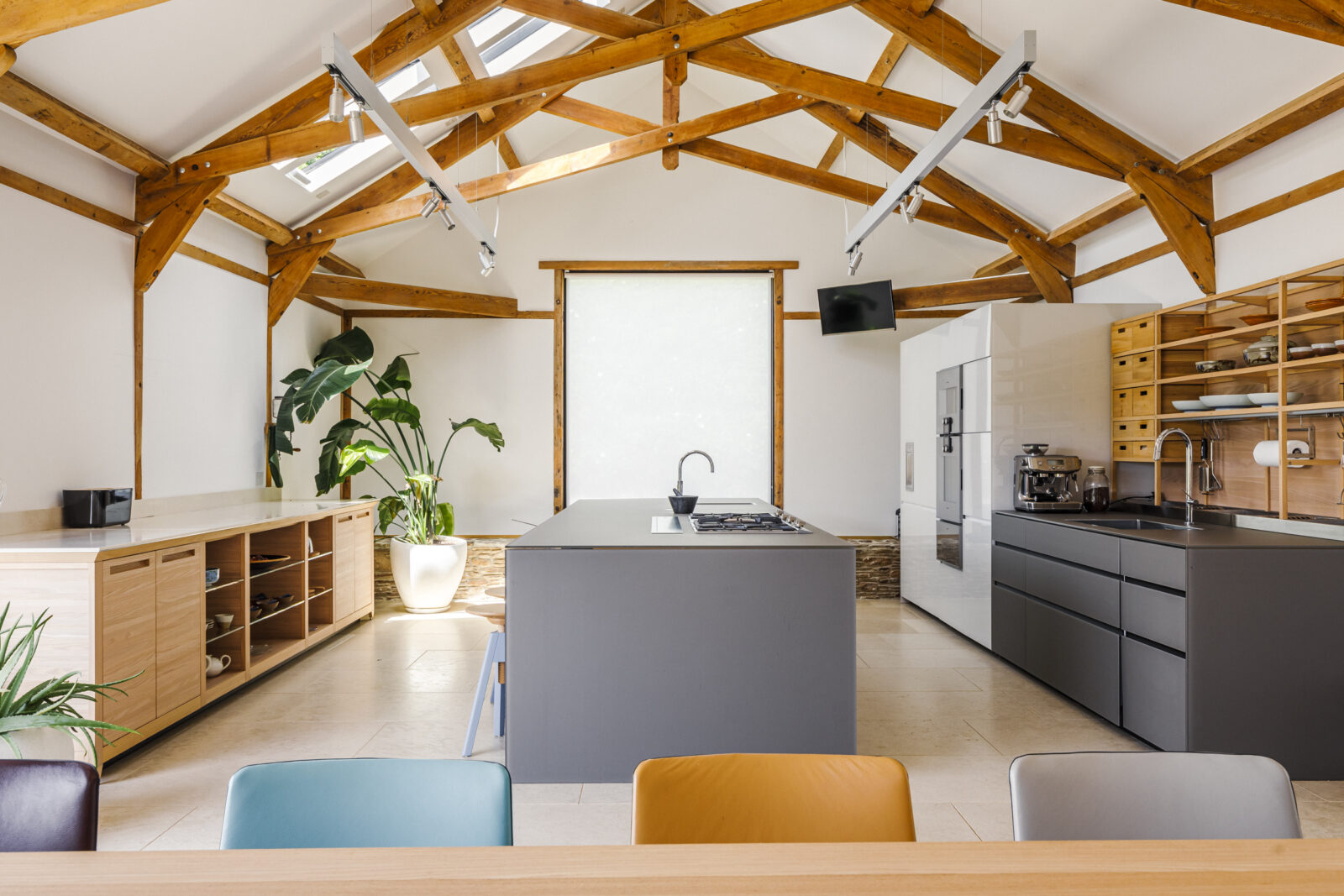 cuisine avec poutres décoration design