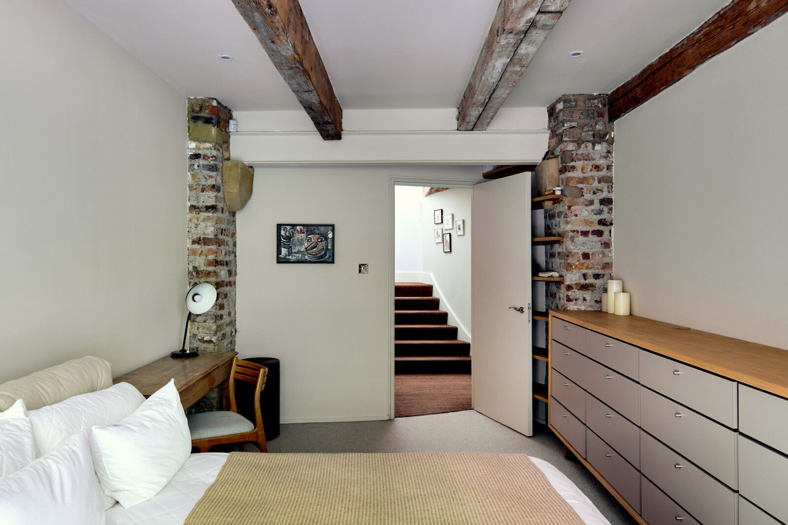 chambre avec poutres
