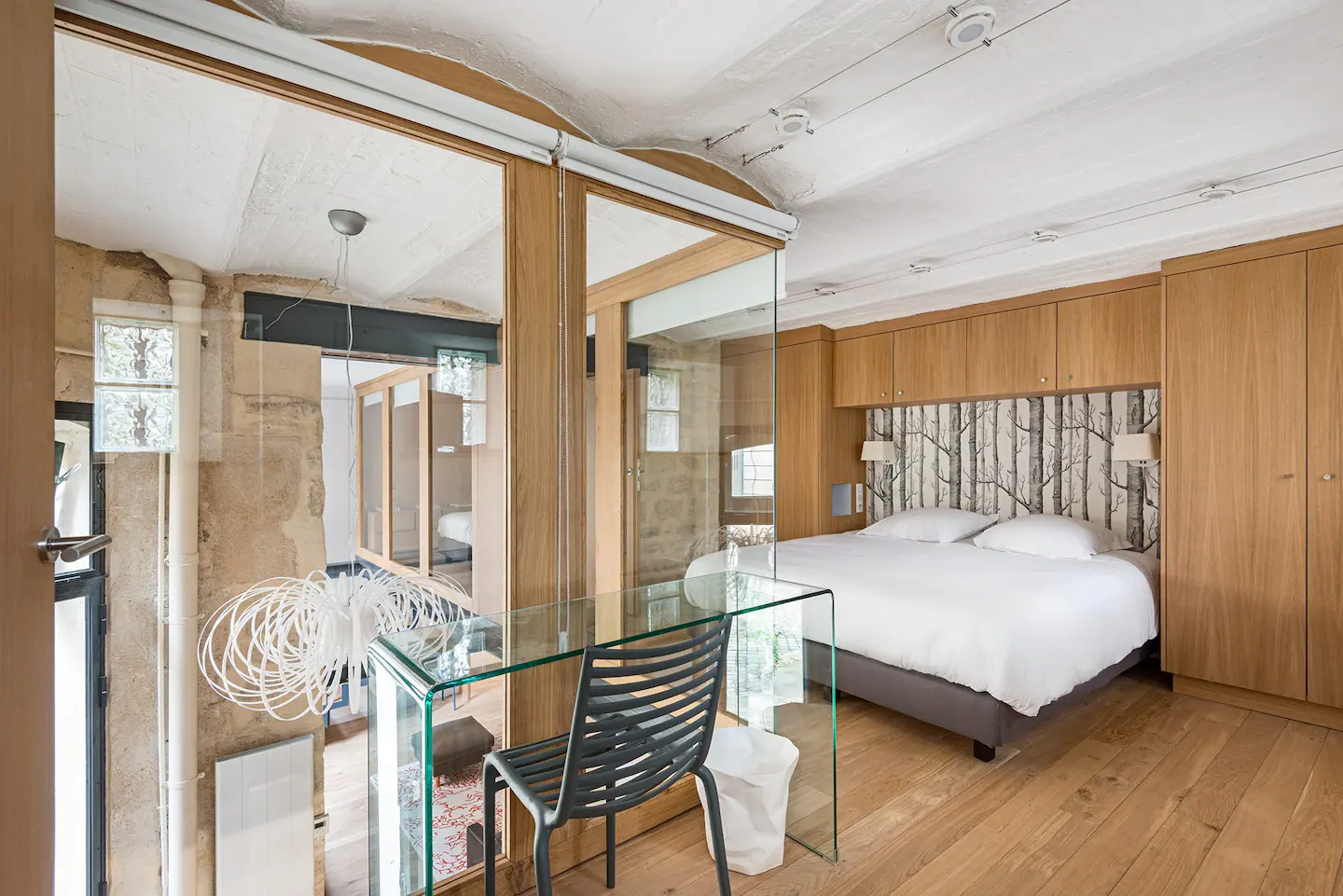 chambre avec bureau design