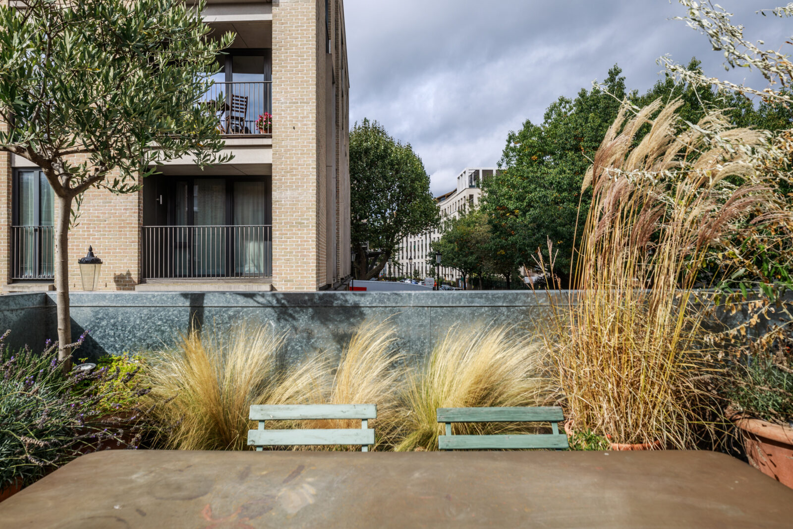 terrasse sur le toit maison de ville