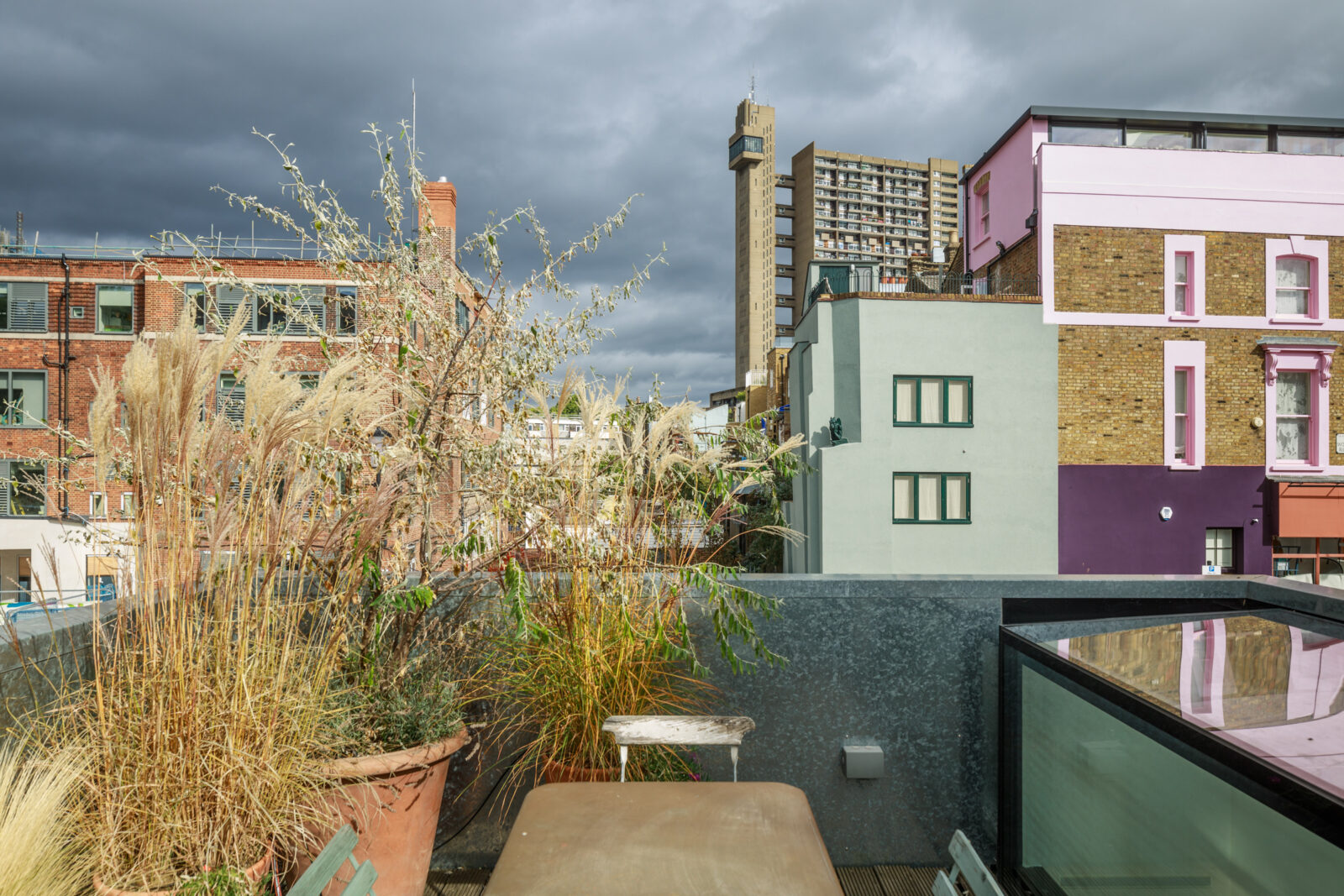 terrasse sur le toit maison de ville