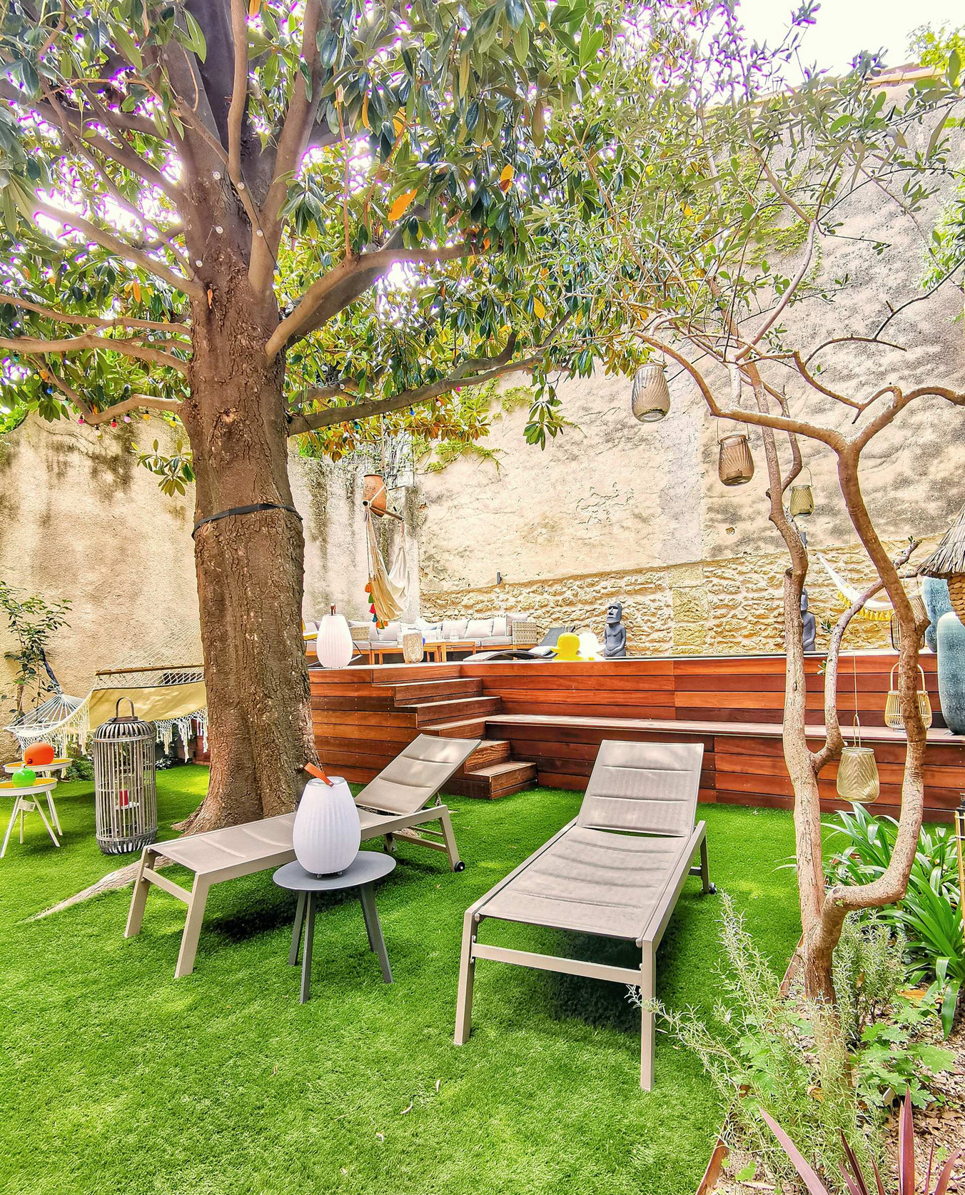 jardin de ville avec gazon synthétique jardin de ville avec gazon synthétique