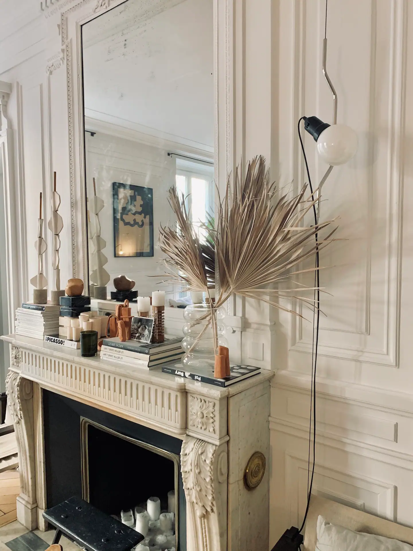 salon avec cheminée appartement haussmannien Paris salon avec cheminée appartement haussmannien Paris