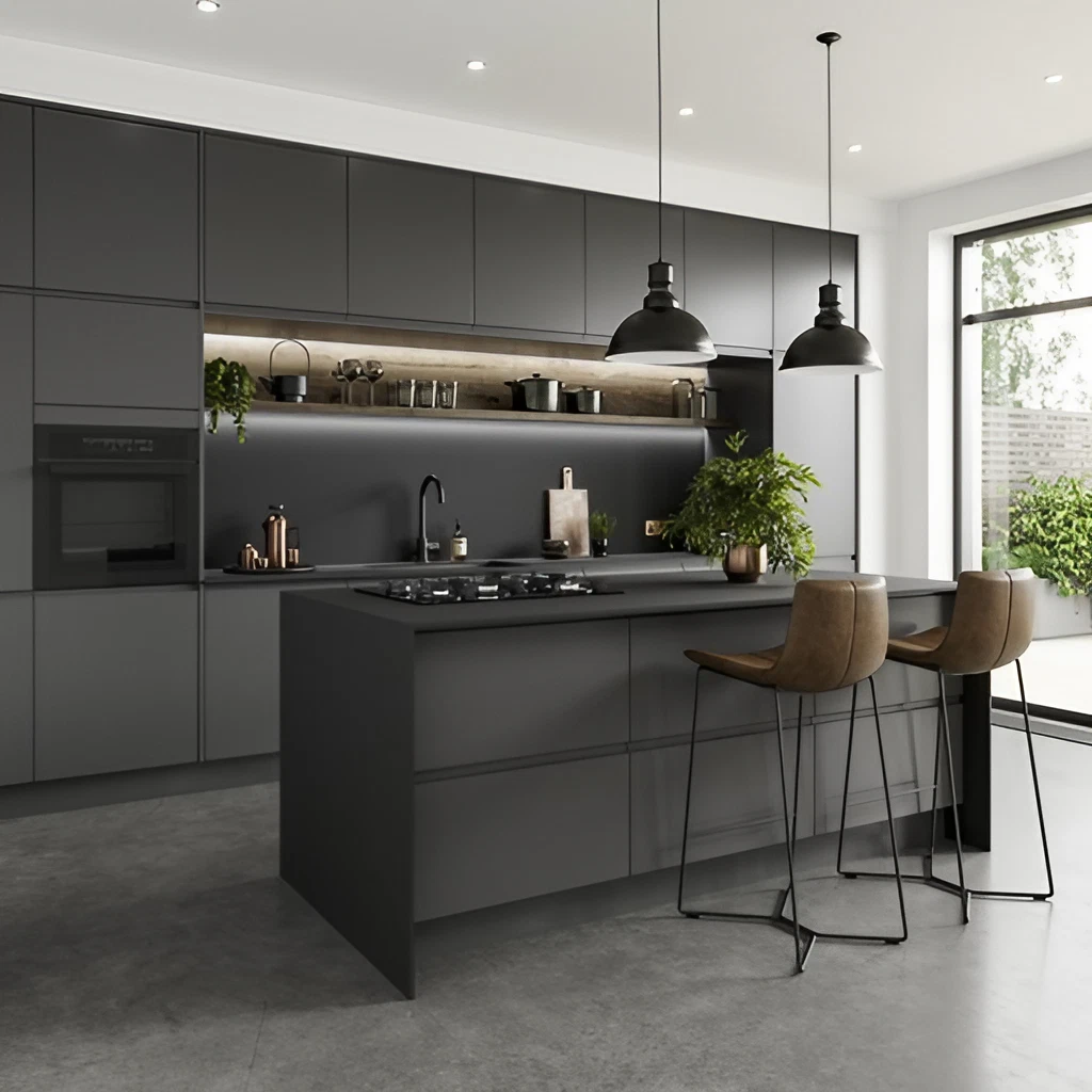 cuisine noire décoration design