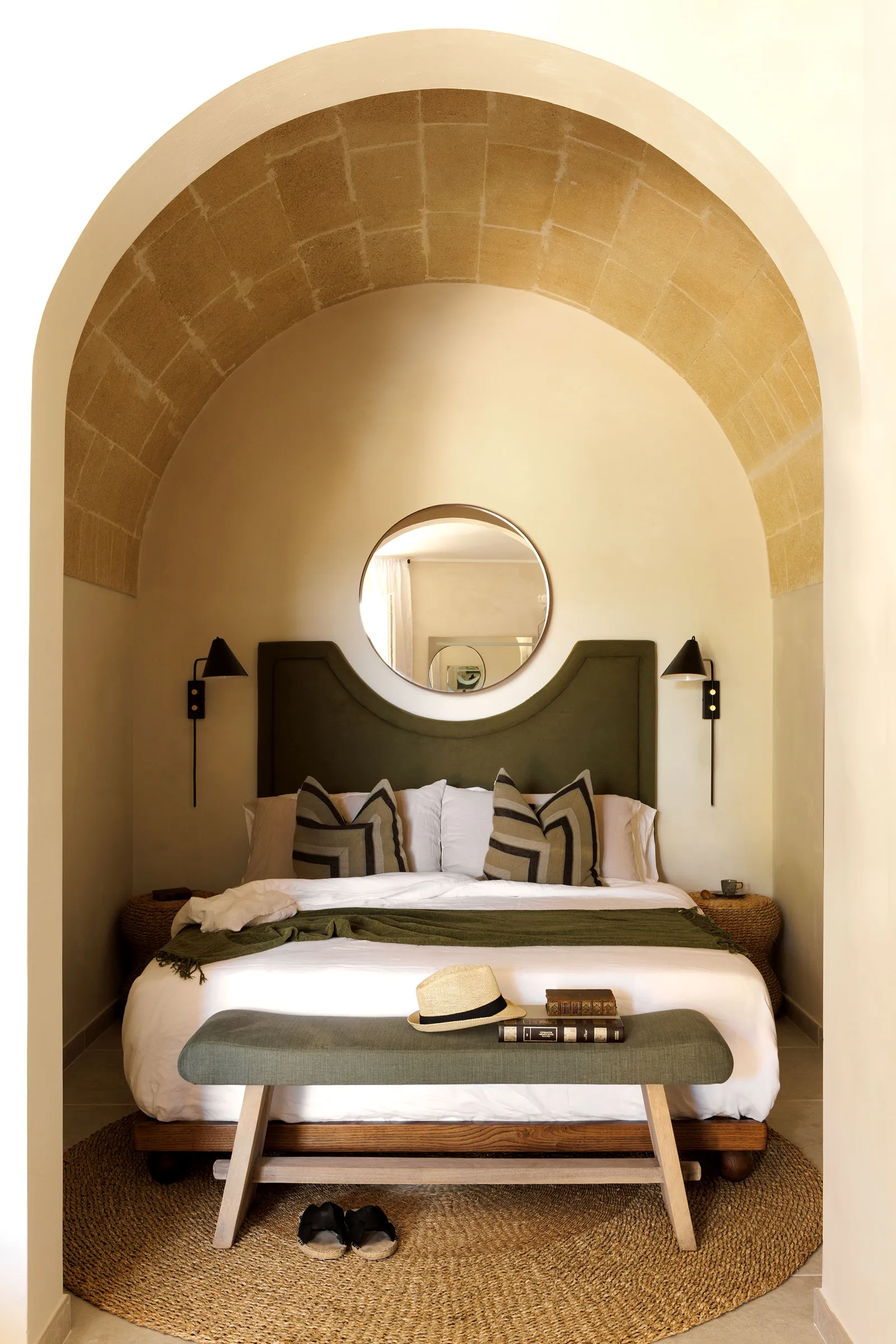 chambre avec arche décoration contemporaine