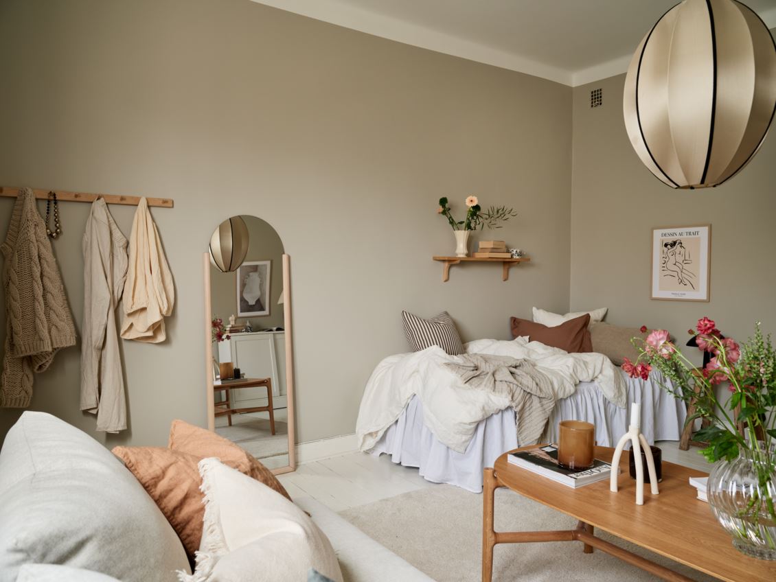 studio 39m2 décoration beige