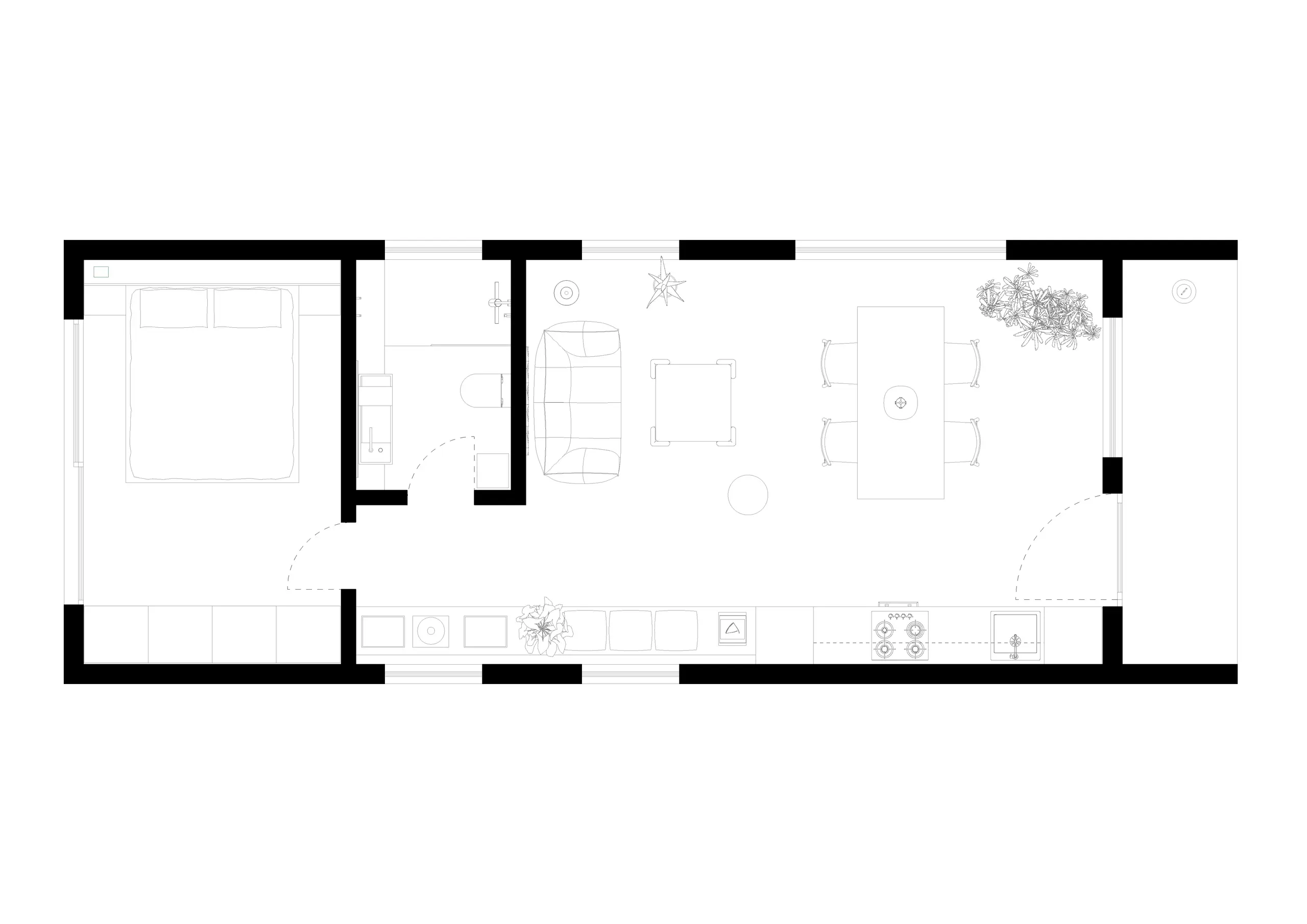 plan mini maison 45m2