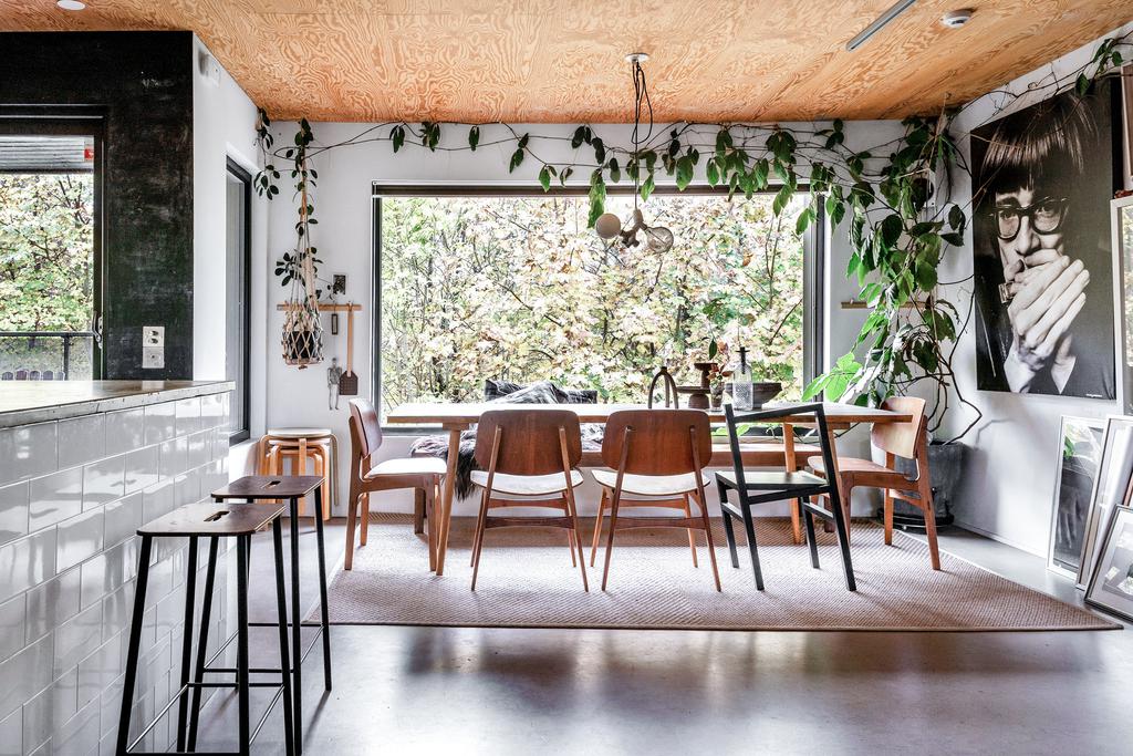 salle à manger baie vitrée maison en bois salle à manger baie vitrée maison en bois