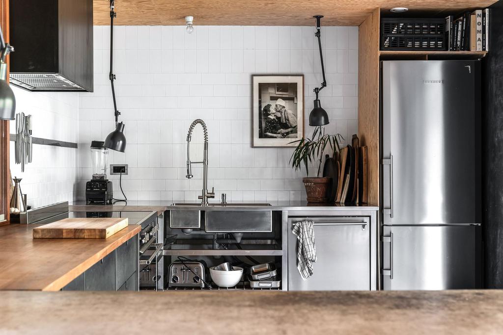 cuisine bois noir et inox cuisine bois noir et inox