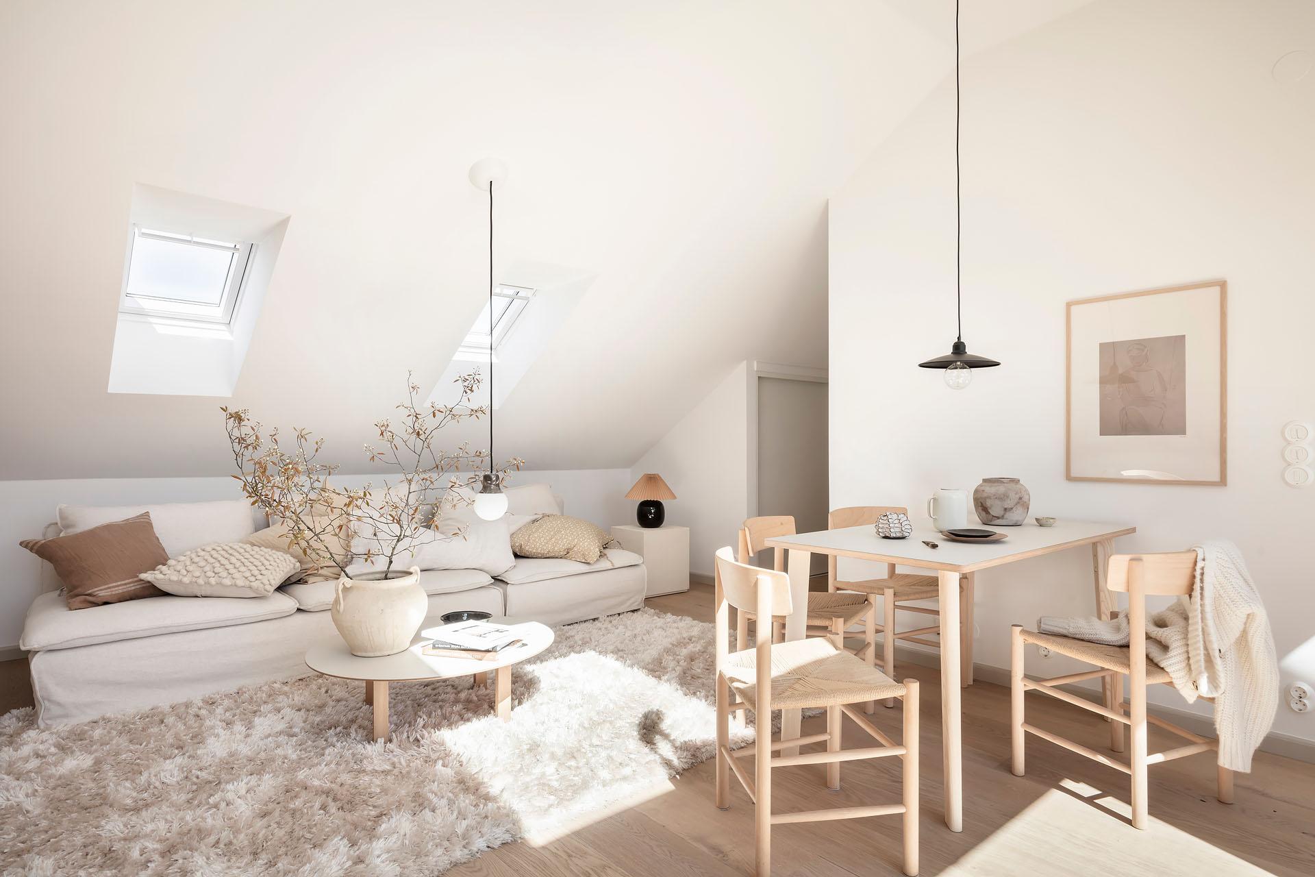 salon décoration beige