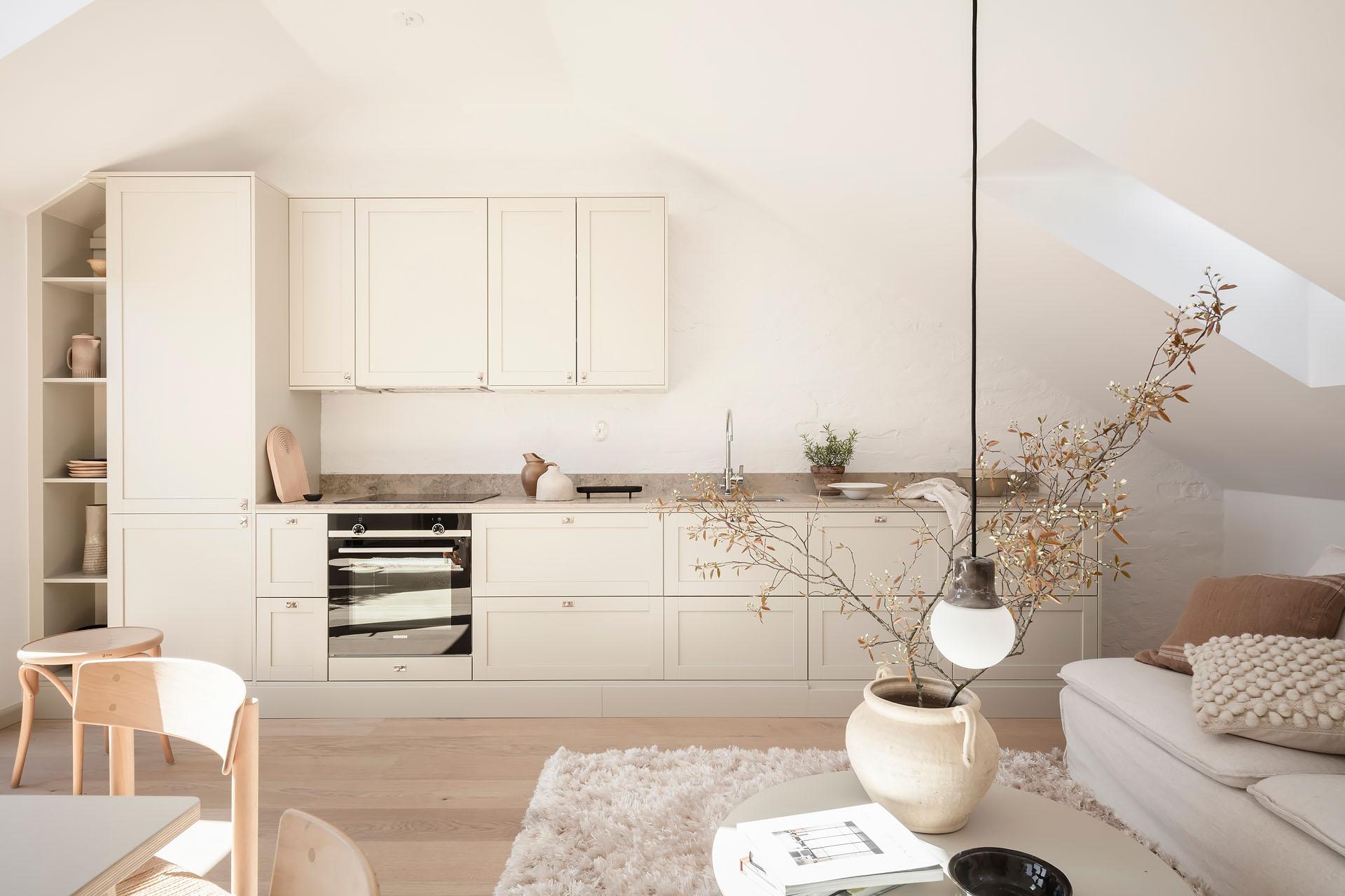 cuisine ouverte beige